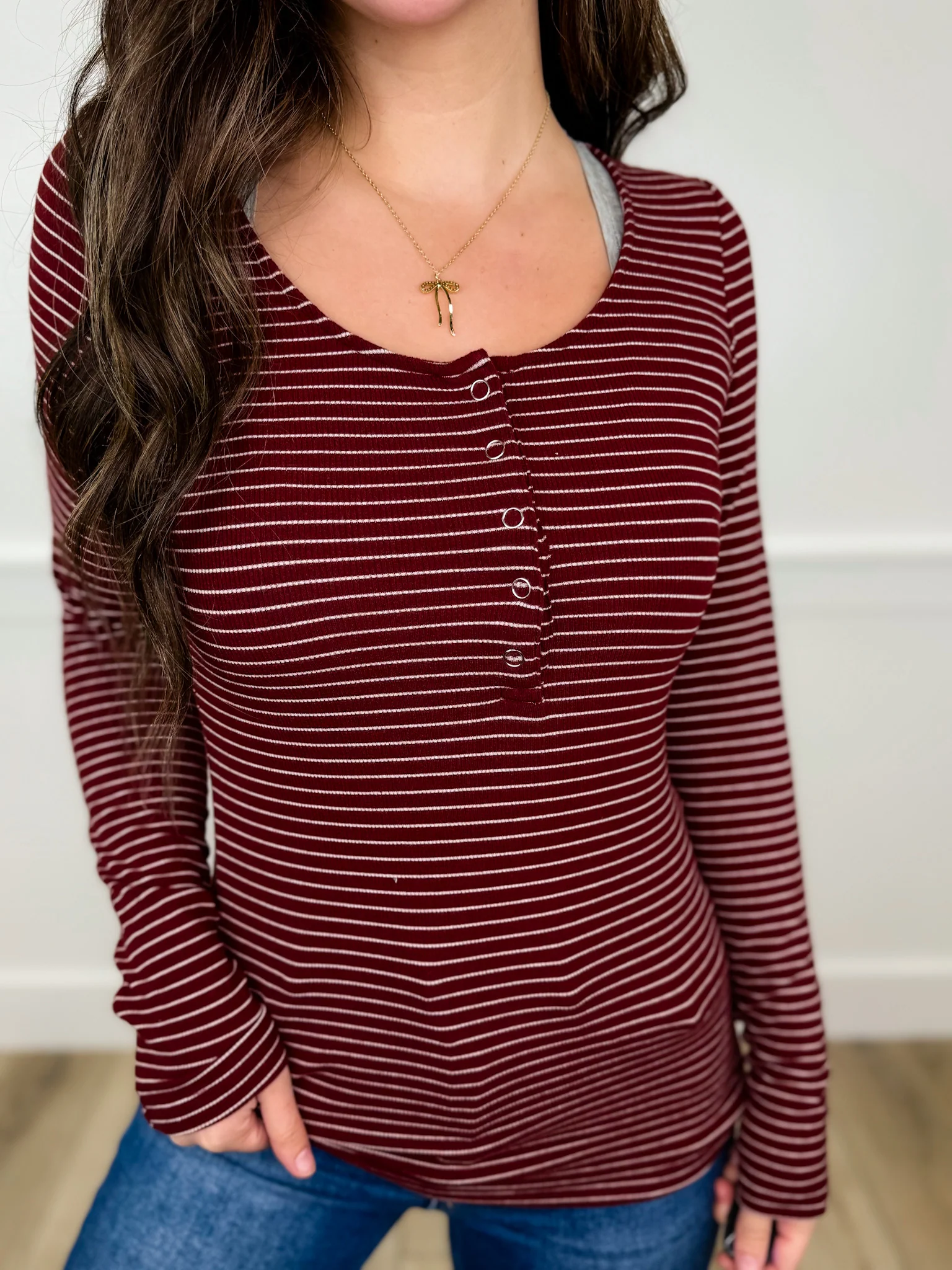 On the Clock Long Sleeve Avery Mae Top - 5 colors! - Image 3