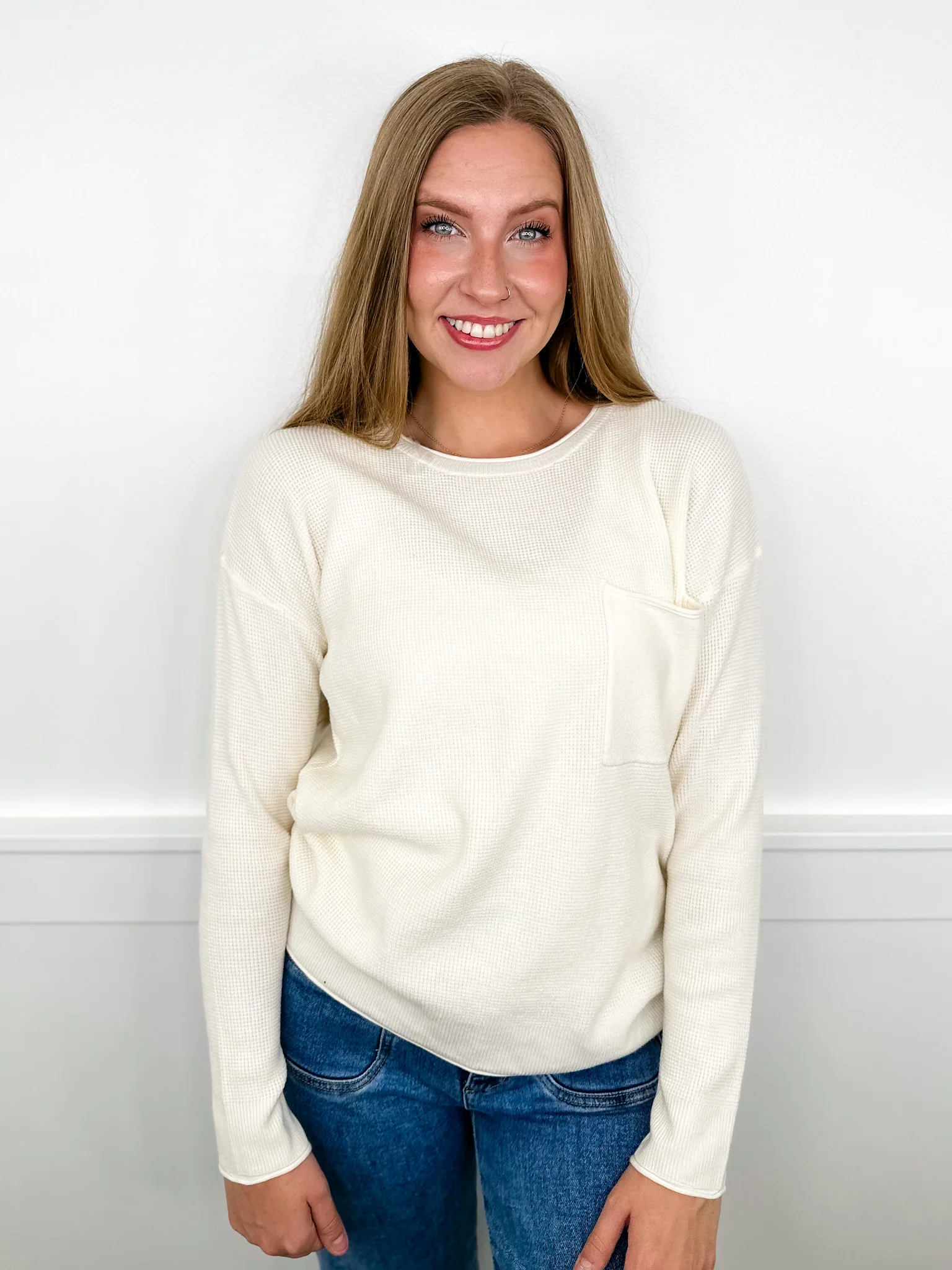 On the Move Knit Long Sleeve Avery Mae Sweater Top - 4 colors! - Image 2