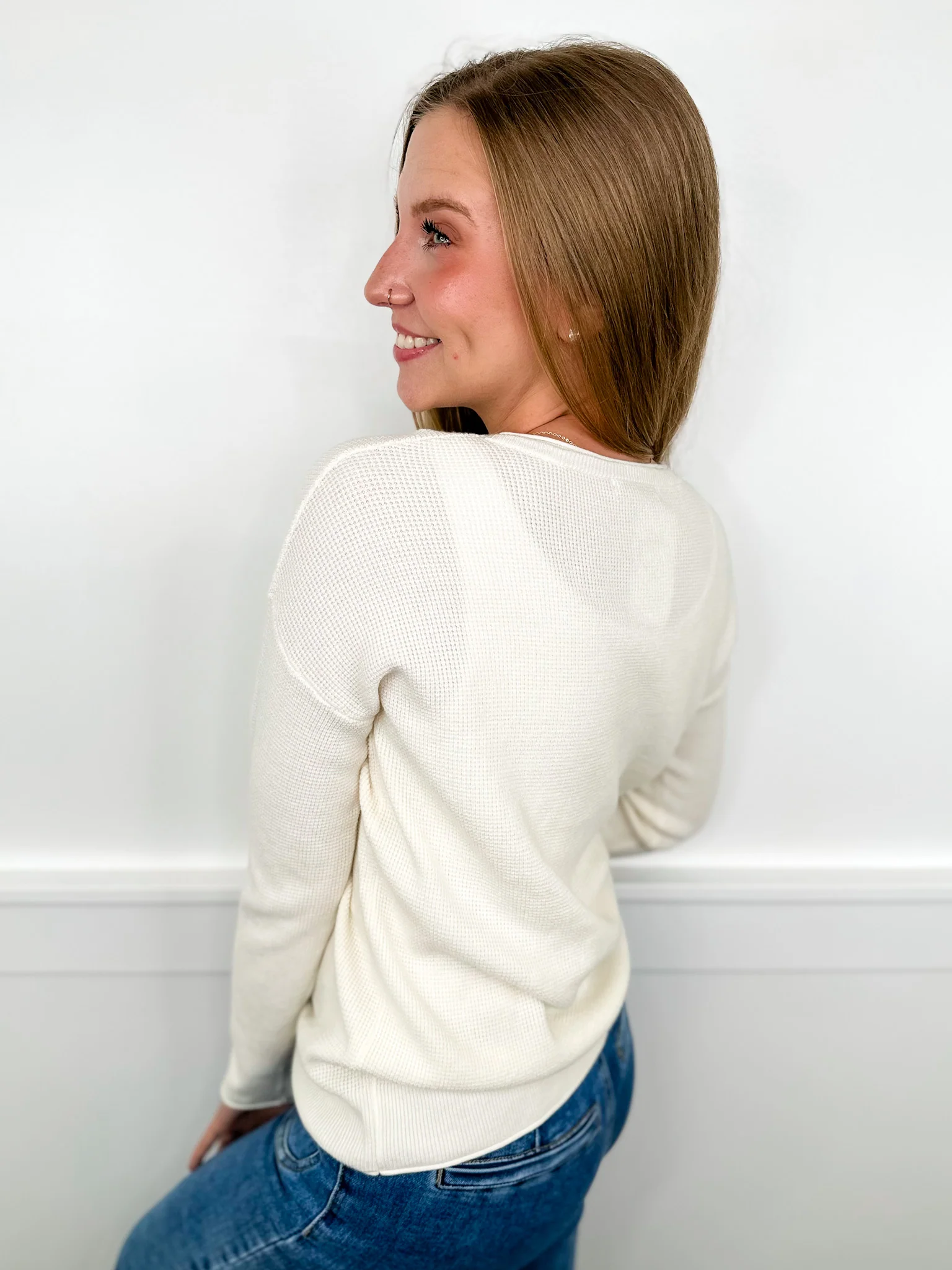 On the Move Knit Long Sleeve Avery Mae Sweater Top - 4 colors! - Image 3