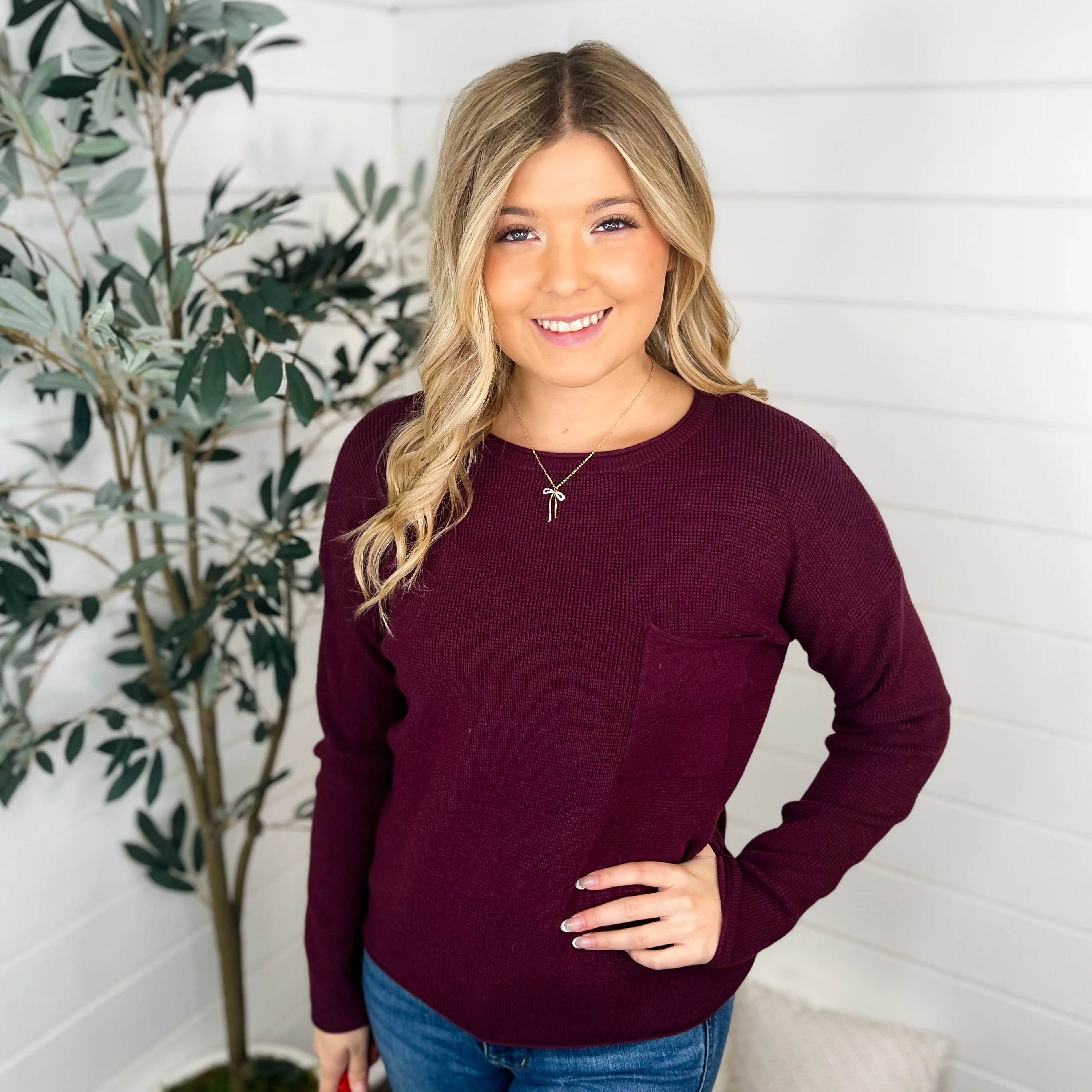 On the Move Knit Long Sleeve Avery Mae Sweater Top - 4 colors! - Image 6