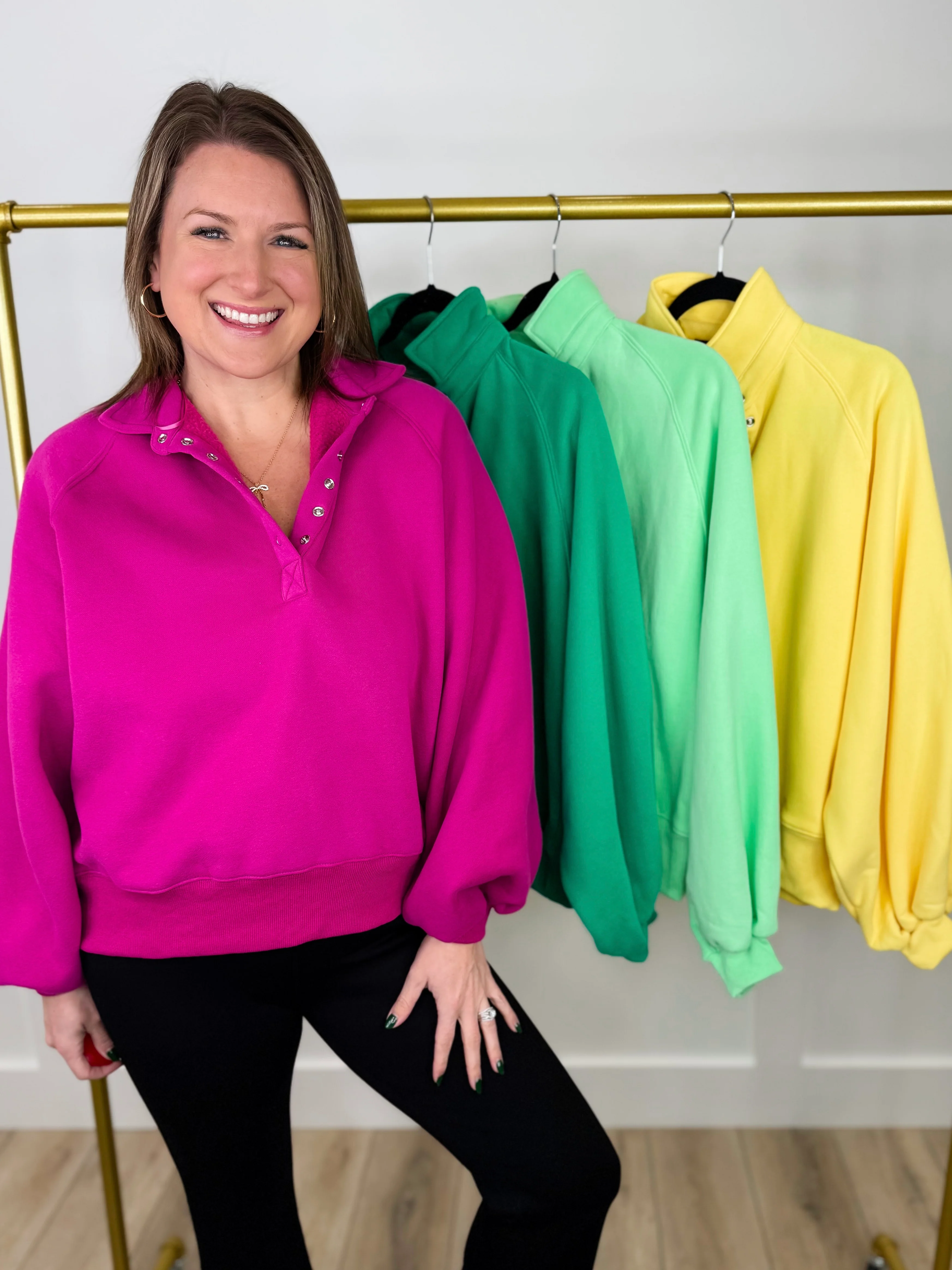 On the Other Side Long Sleeve Avery Mae Pullover Top - 4 colors!
