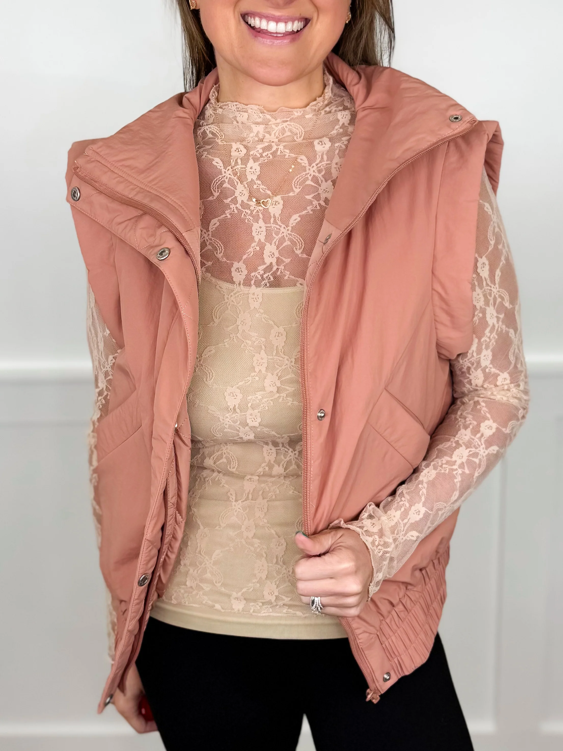 One Second Away Lightweight Avery Mae Puffer Vest - 4 colors! - Image 3