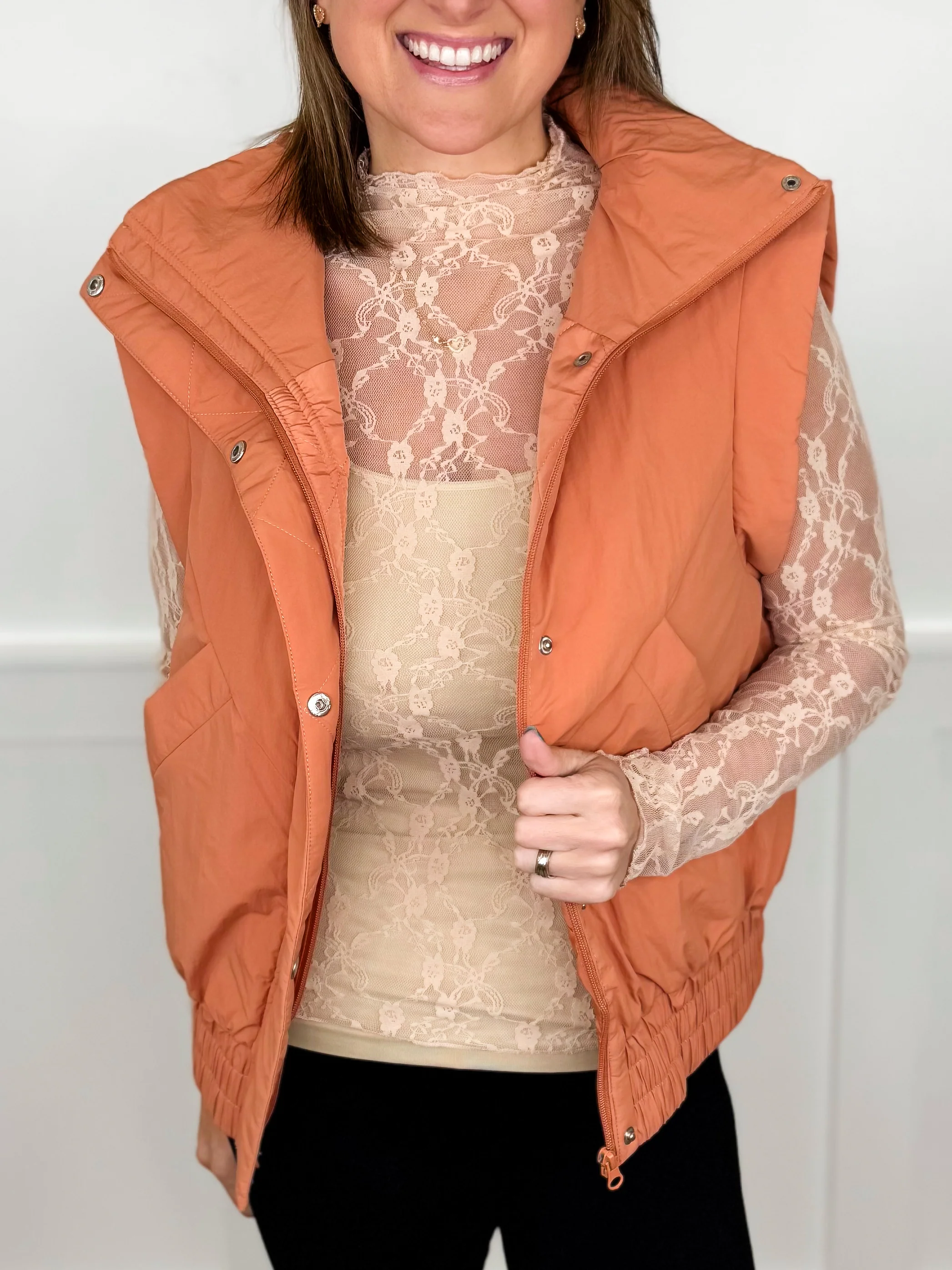 One Second Away Lightweight Avery Mae Puffer Vest - 4 colors! - Image 4