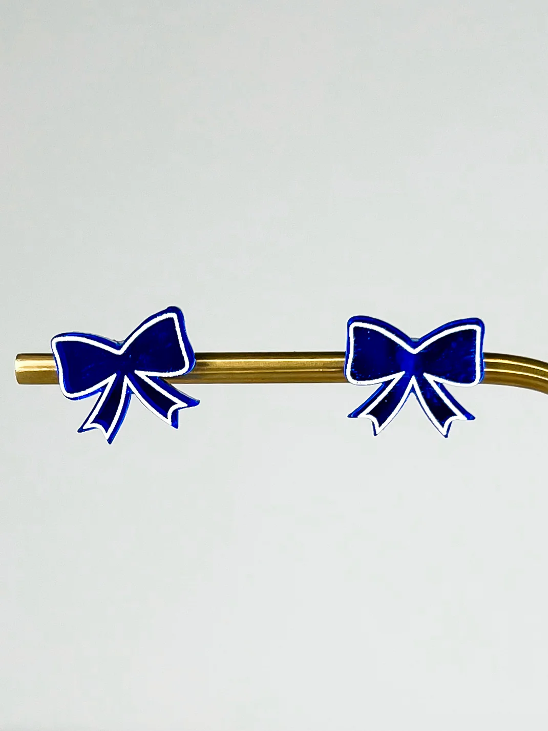 Outline of America Blue Stud Earrings