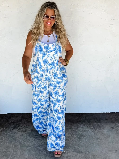 Painting Petals Ribbed Avery Mae Overalls - 2 colors! - Image 4