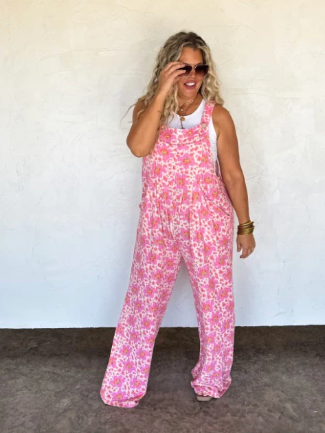 Painting Petals Ribbed Avery Mae Overalls - 2 colors! - Image 6
