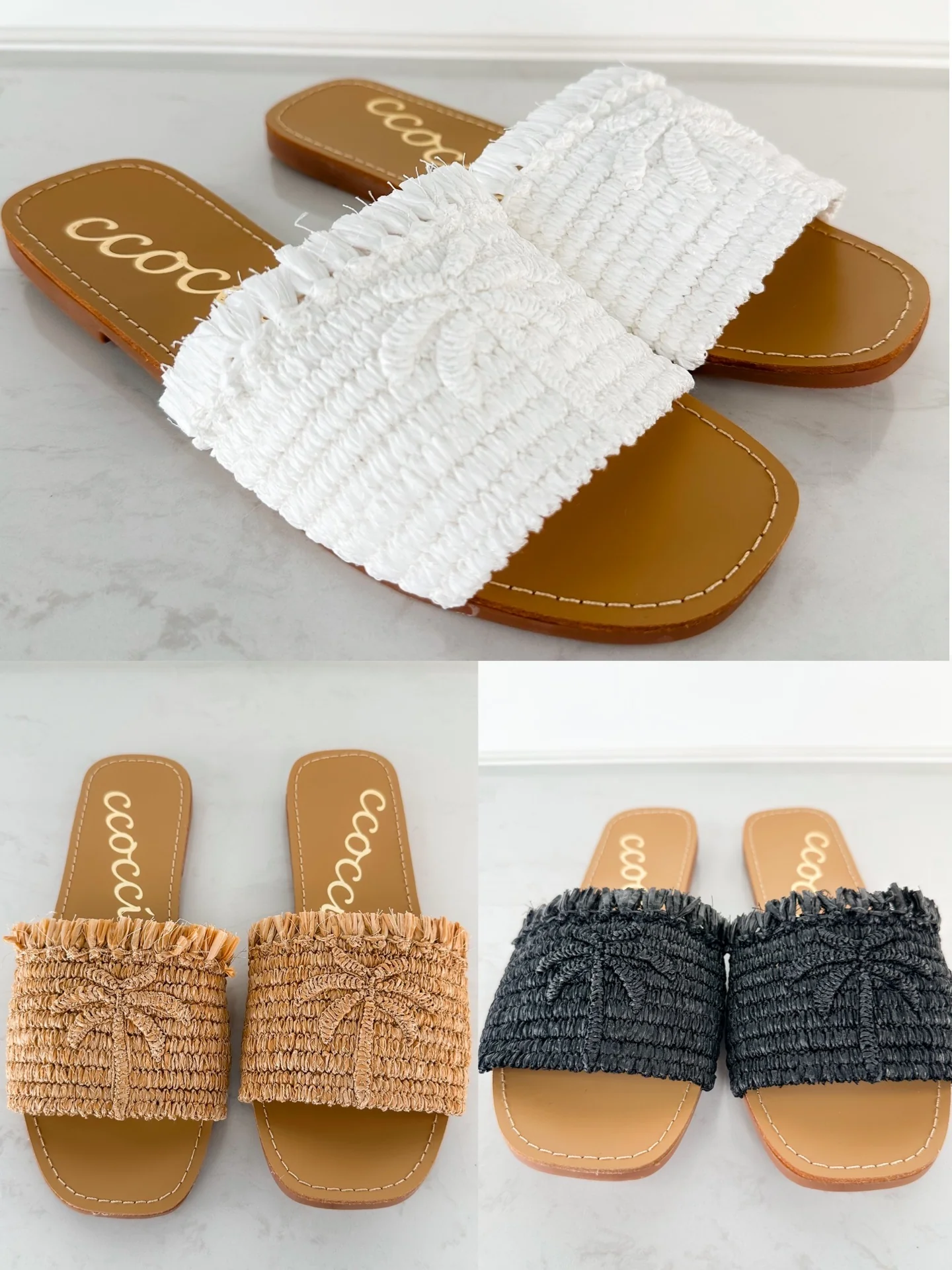 Palm Tree Bliss Woven Sandals - 3 colors!