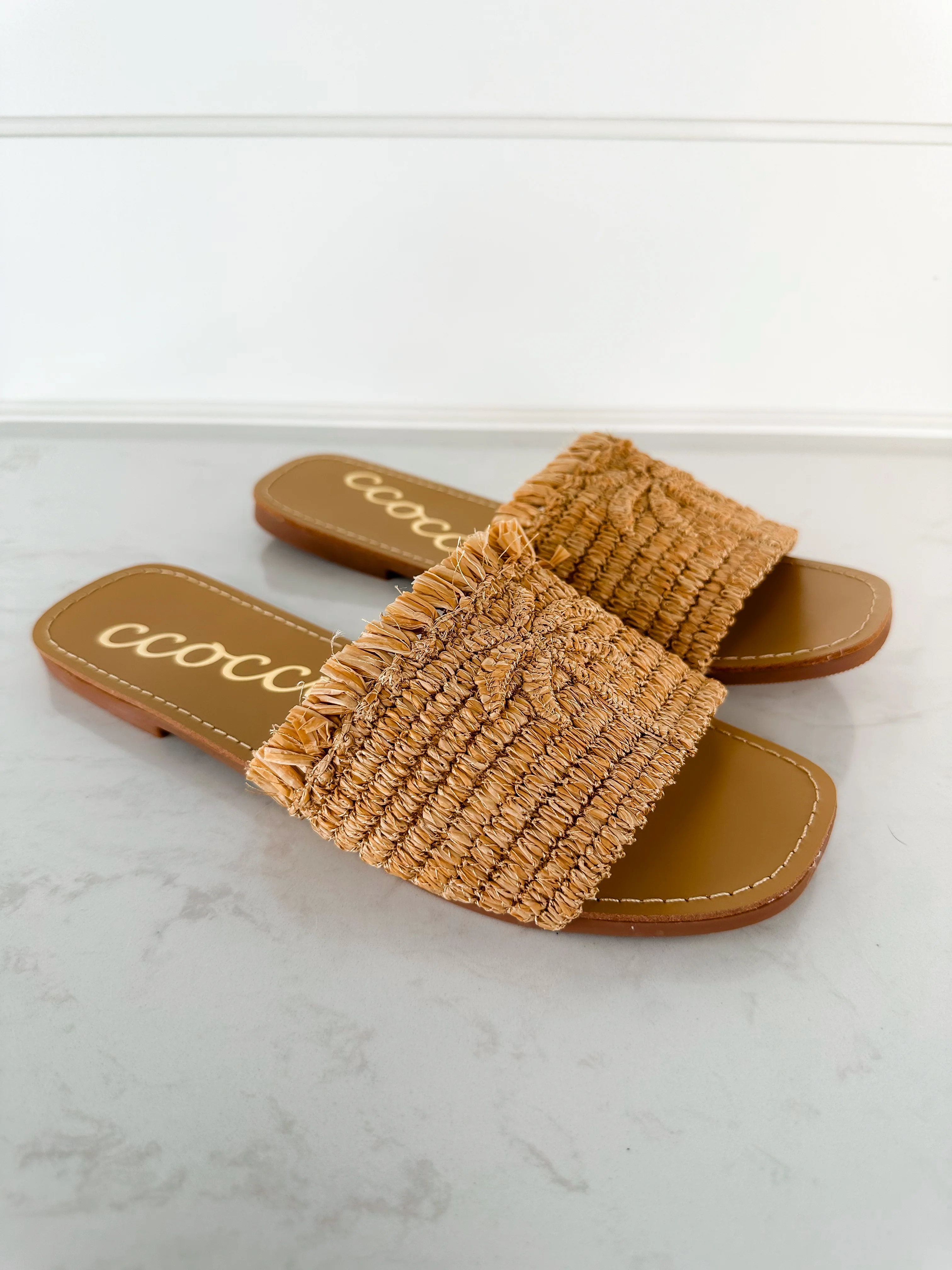 Palm Tree Bliss Woven Sandals - 3 colors! - Image 4