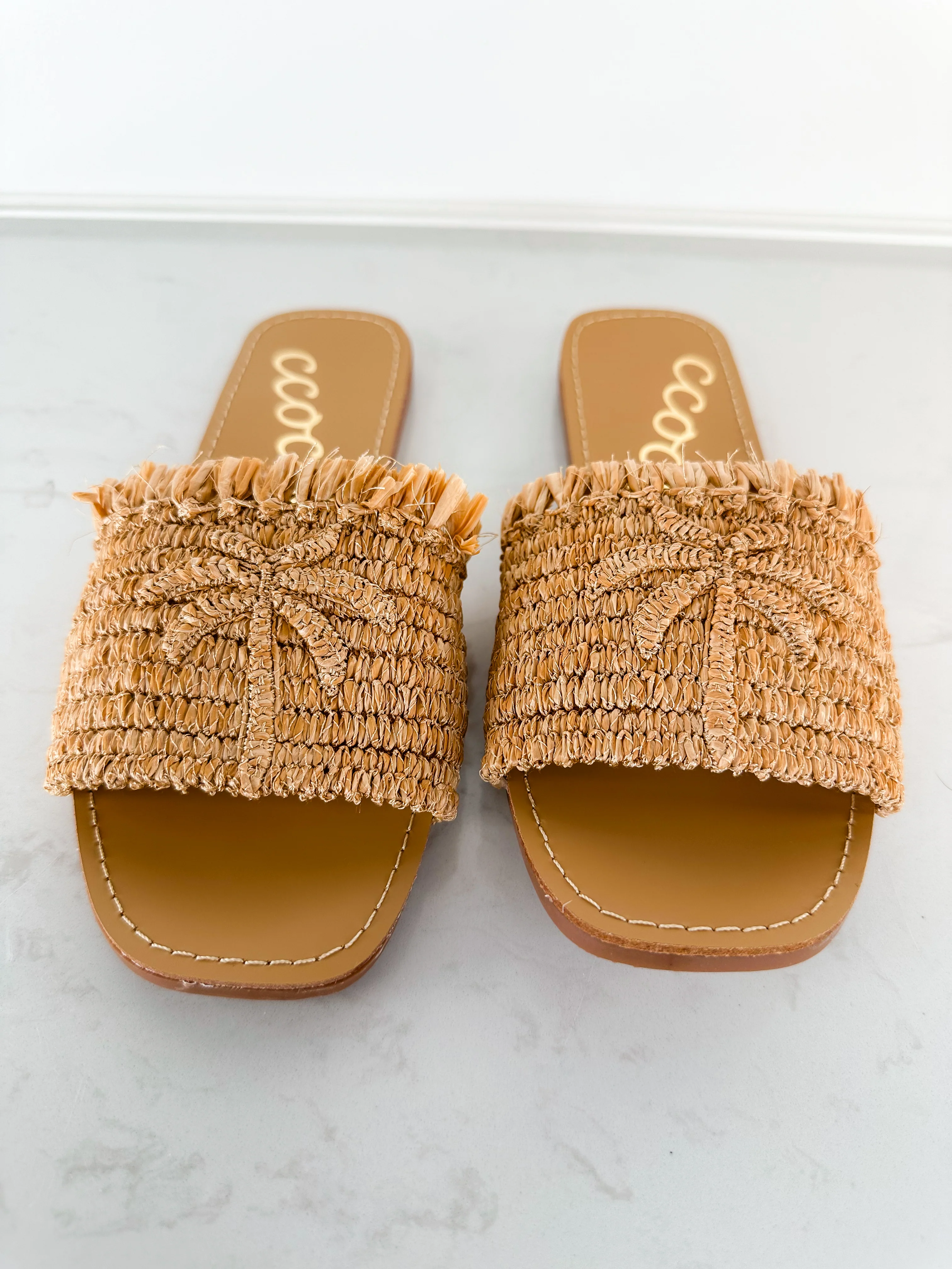 Palm Tree Bliss Woven Sandals - 3 colors! - Image 5