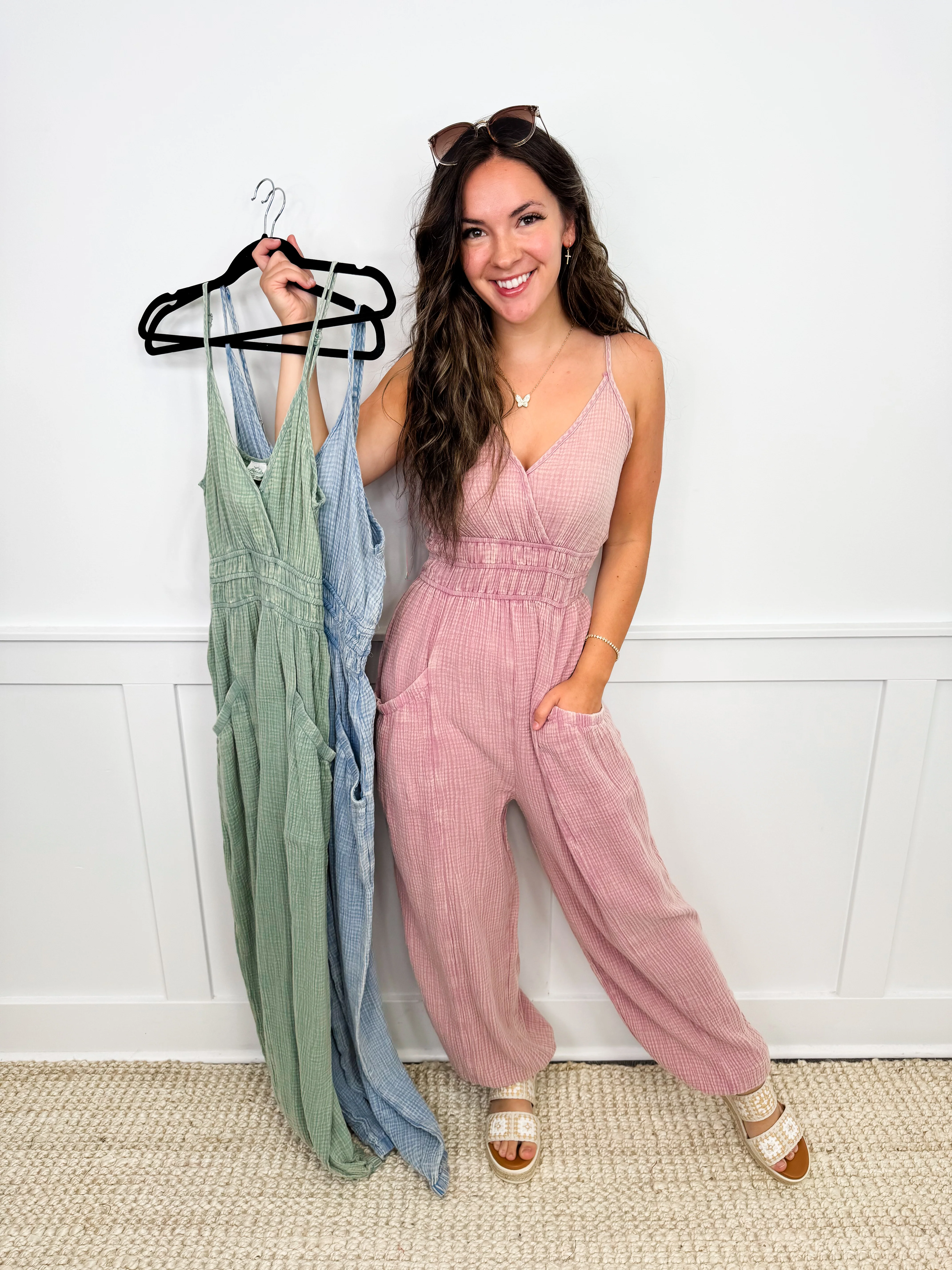 Perfect Day Cotton Avery Mae Jumpsuit - 3 colors!