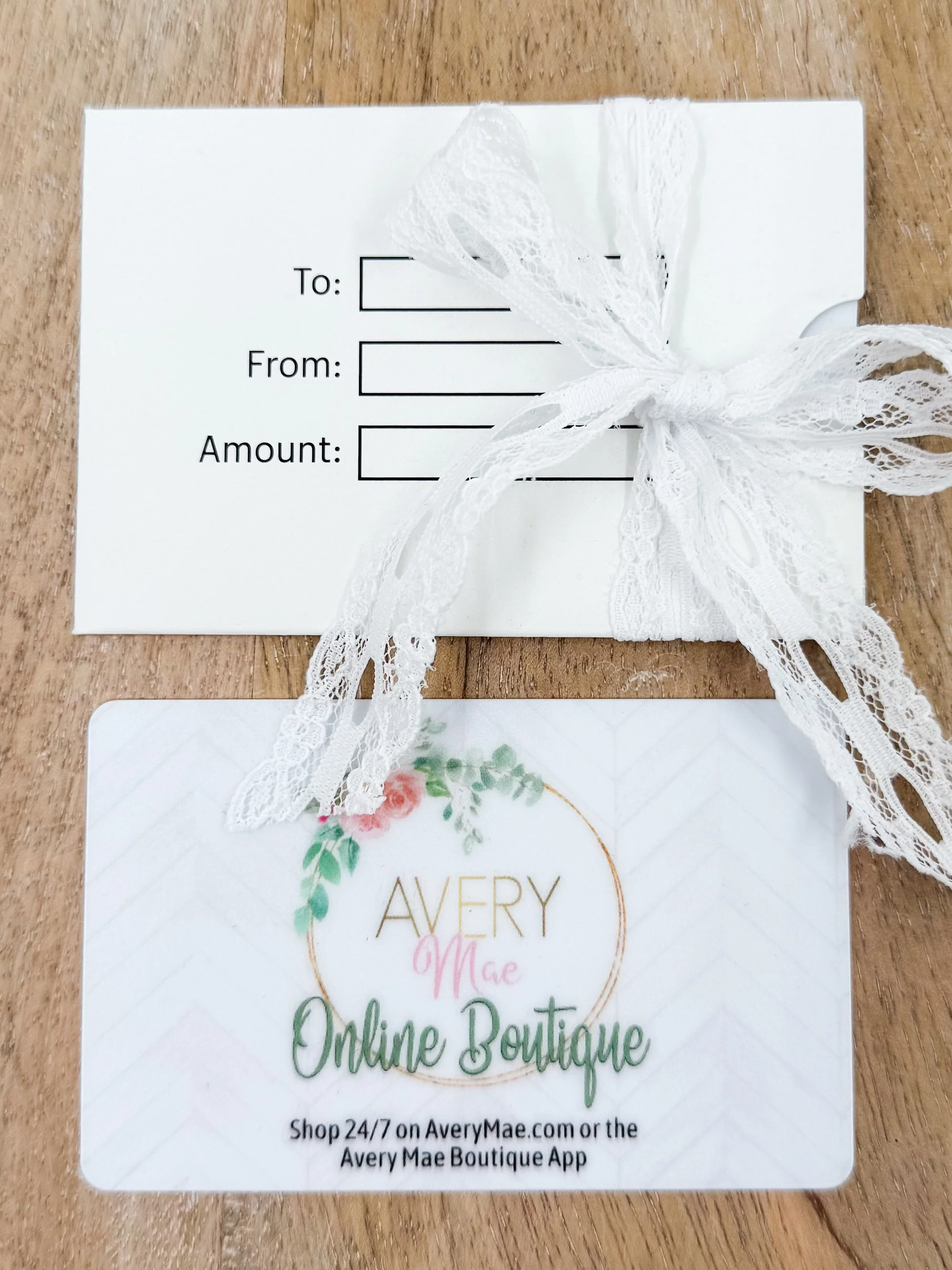 Physical Gift Card for AveryMae.com