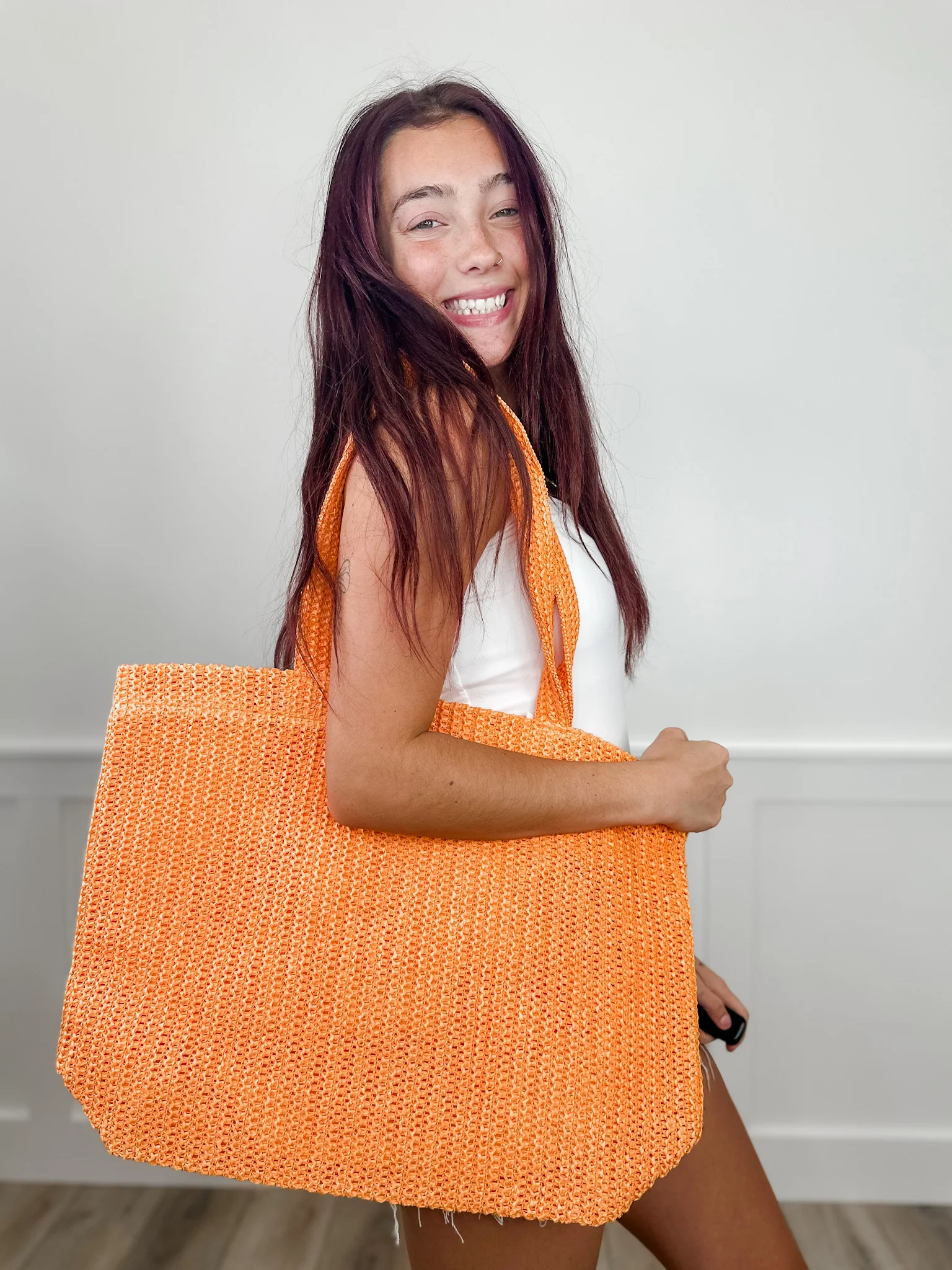 Pleasing Palette Straw Tote Bag - 8 colors! - Image 4