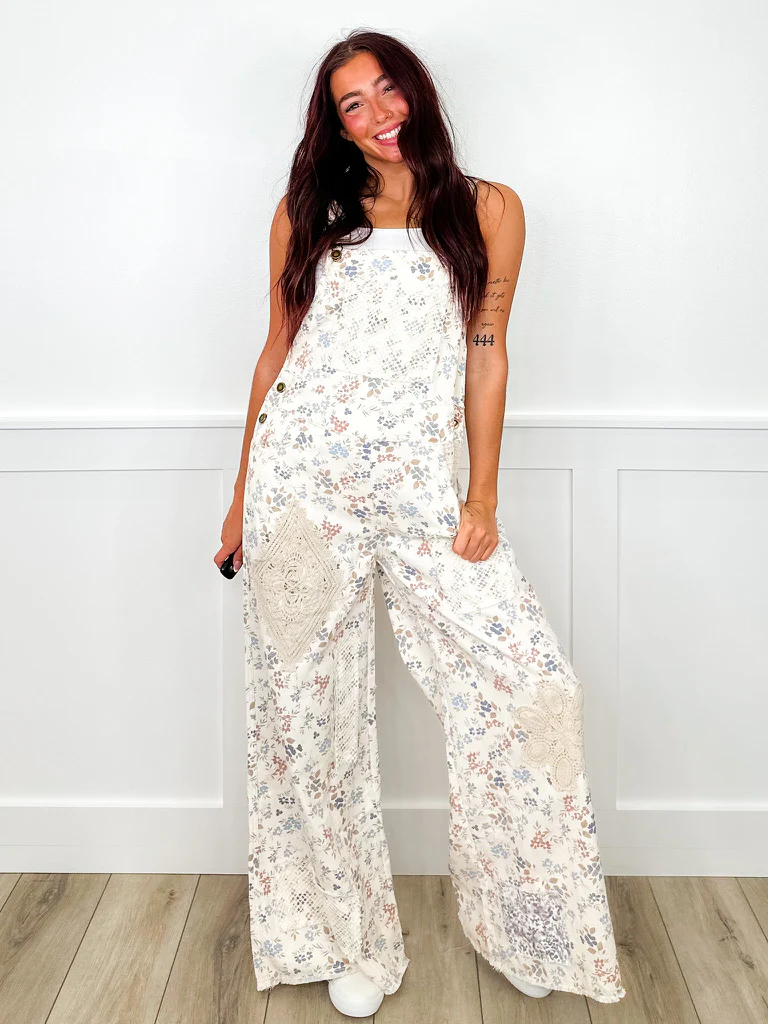 POL Feeling Spontaneous Cotton Wide Leg Overalls - Multiple Colors - Image 2