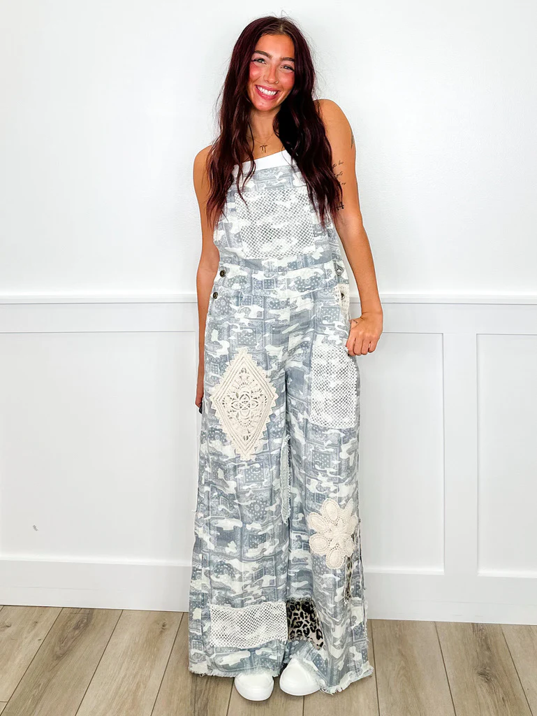 POL Feeling Spontaneous Cotton Wide Leg Overalls - Multiple Colors - Image 3