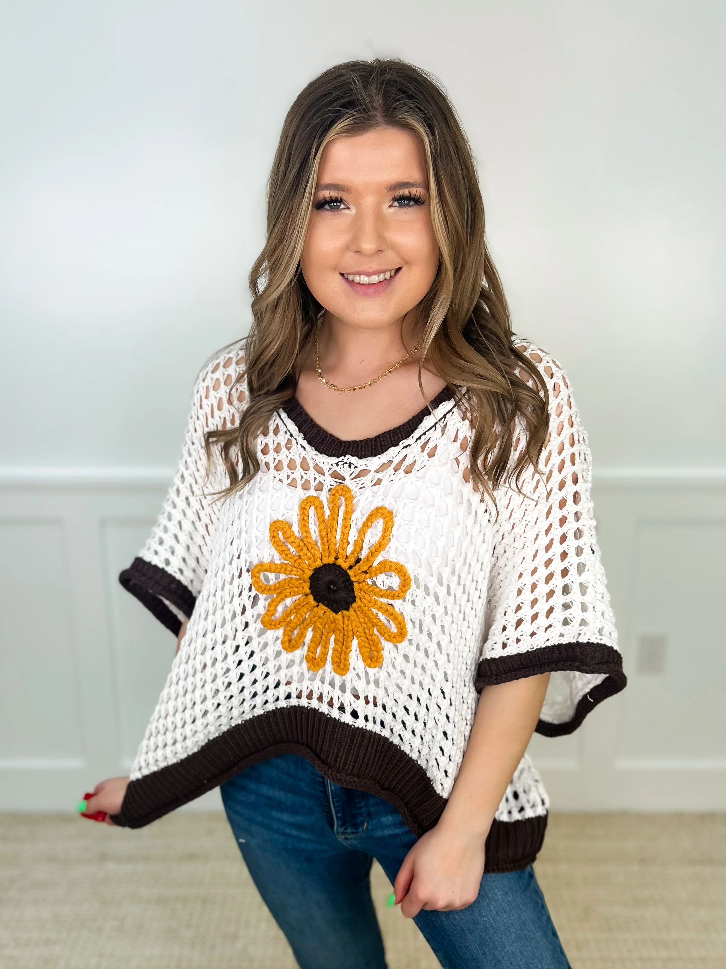 POL I Have Plans Cotton Blend Short Sleeve Sweater Top - 3 colors! - Image 2