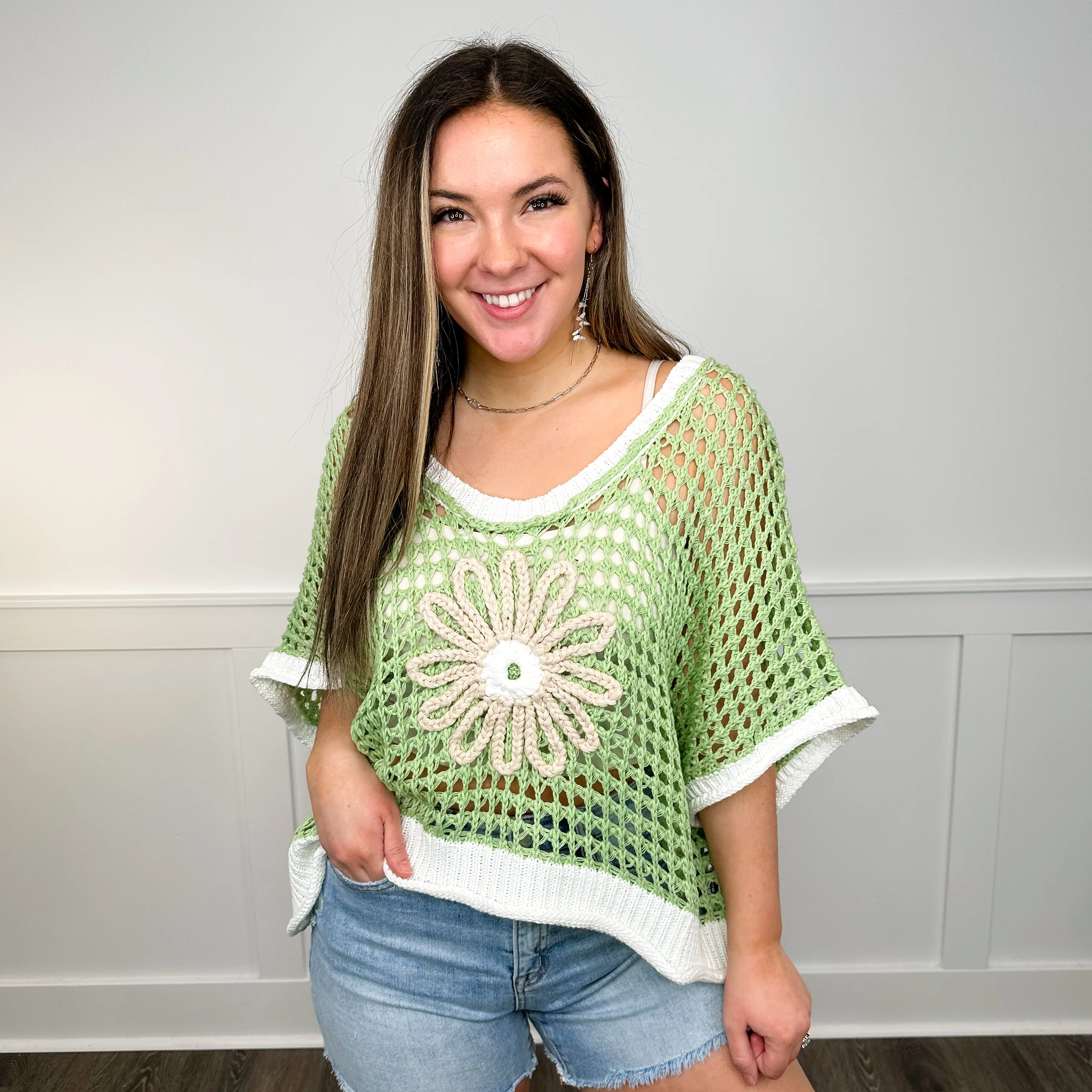 POL I Have Plans Cotton Blend Short Sleeve Sweater Top - 3 colors! - Image 3