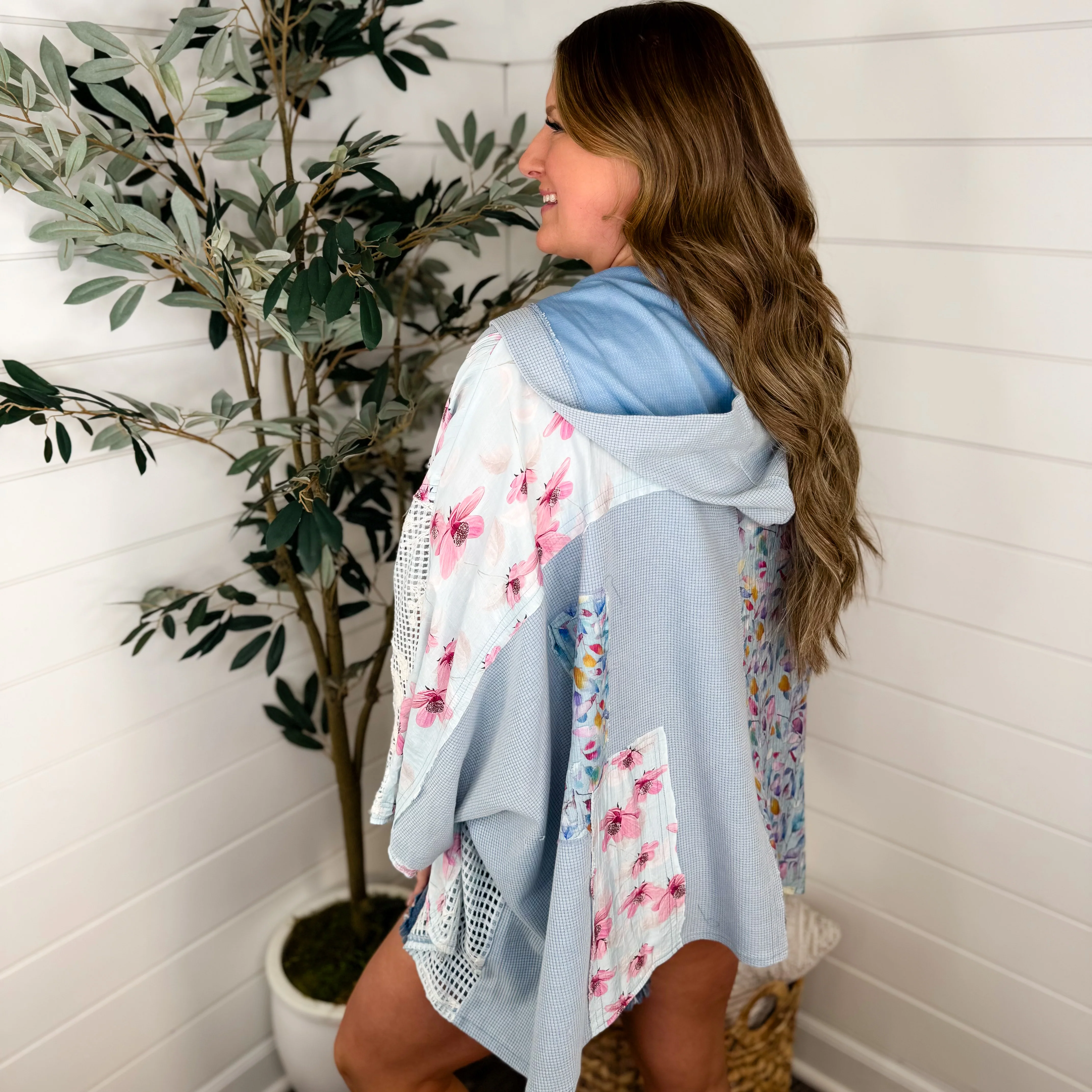 POL Where Should I Go Cotton Blend 3/4 Sleeve Hooded Top - 2 colors! - Image 4