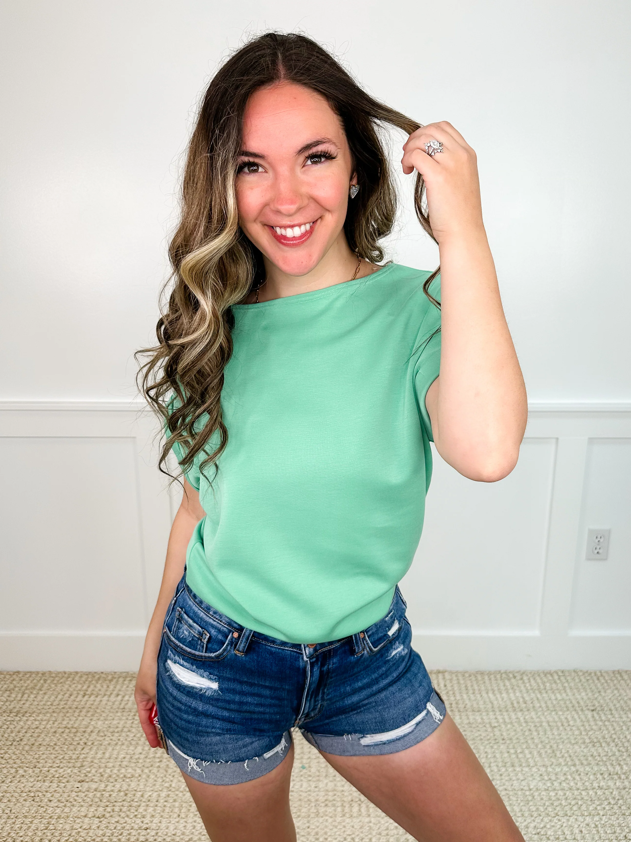 Reaching For it Short Sleeve Avery Mae Top - 2 colors! - Image 2