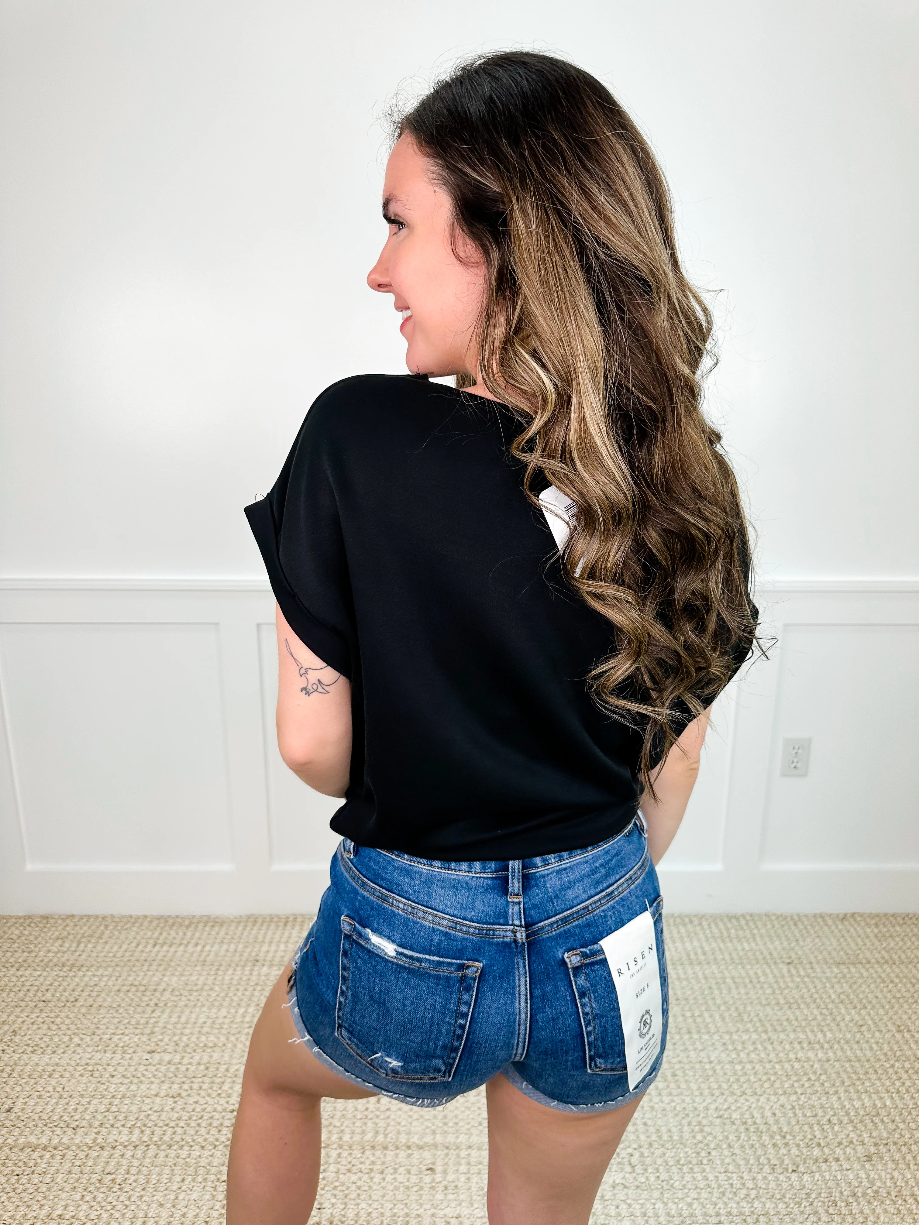 Reaching For it Short Sleeve Avery Mae Top - 2 colors! - Image 3