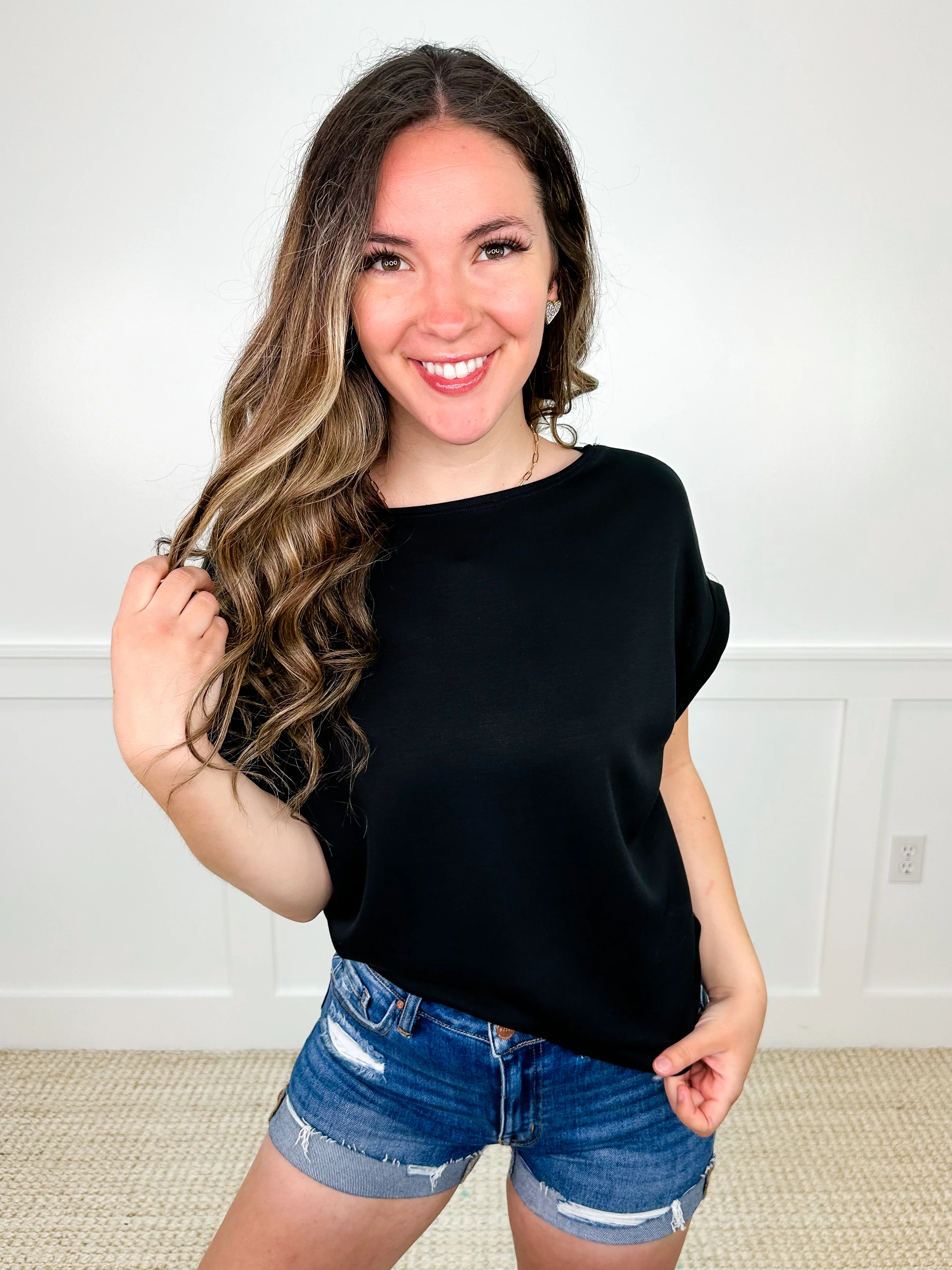 Reaching For it Short Sleeve Avery Mae Top - 2 colors! - Image 4