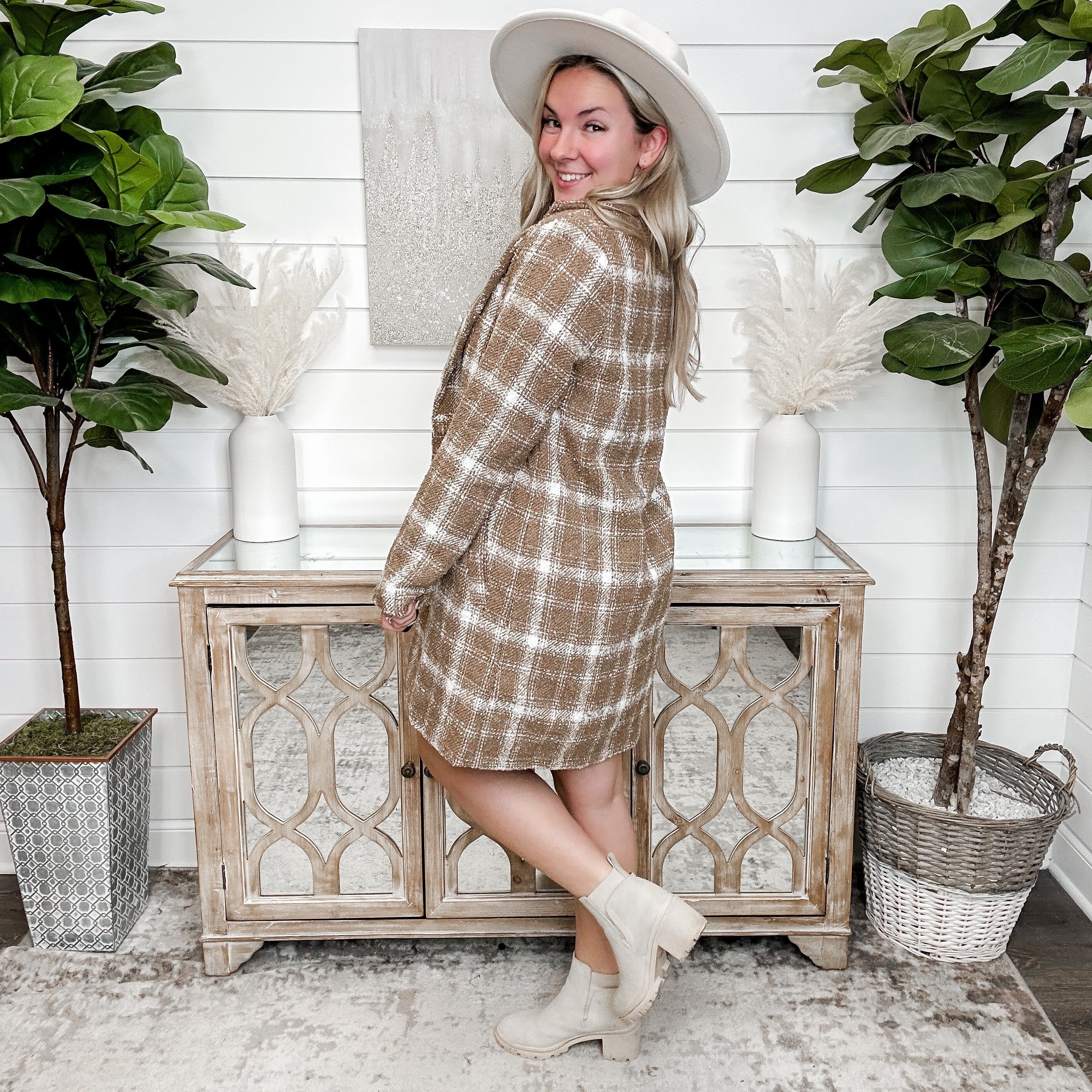 Read the Clue Knit Mocha Skirt - Image 4