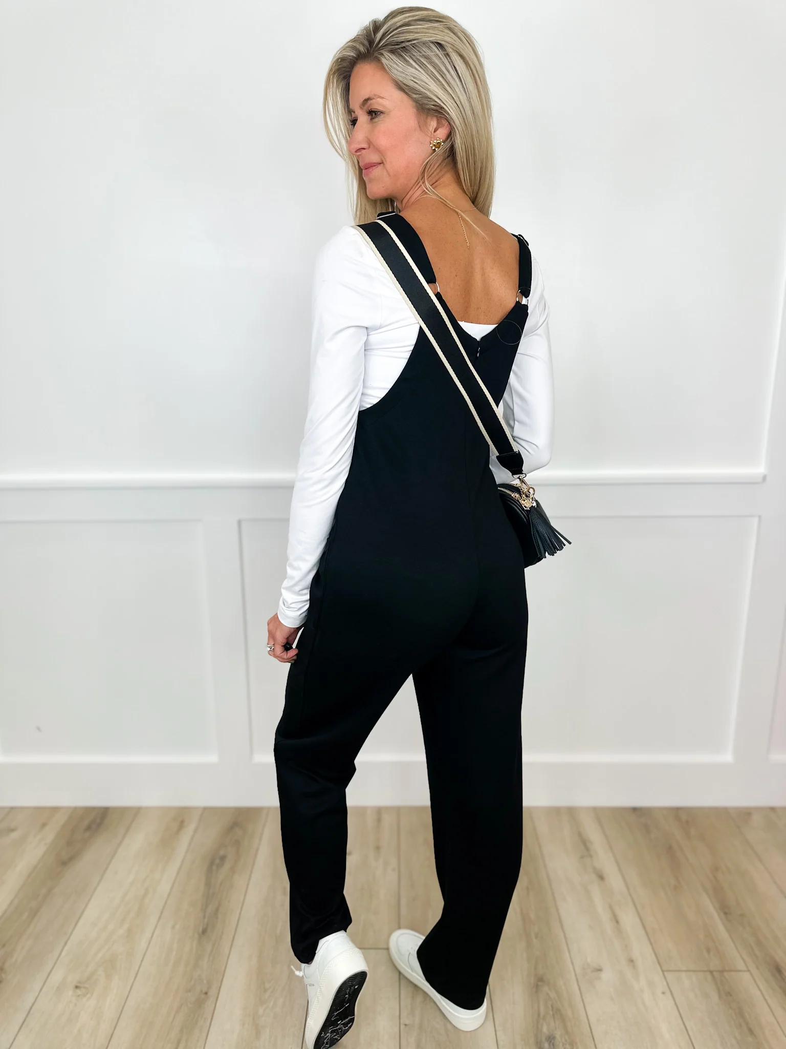 Read the Room Rayon Blend Black Avery Mae Jumpsuit - Image 3