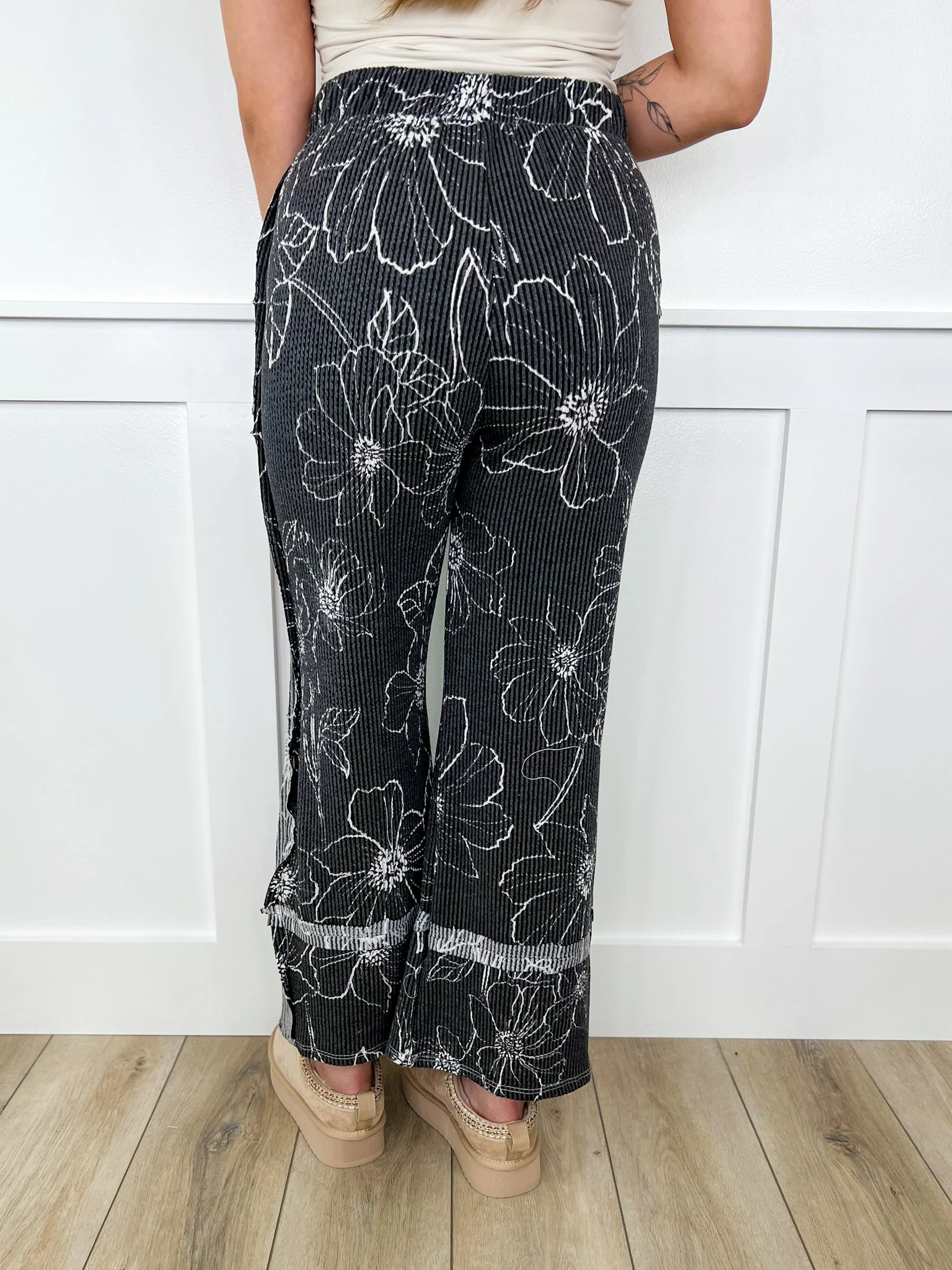 Ready to Grow High-Rise Ribbed Wide Leg Avery Mae Bottoms - 2 colors! - Image 4