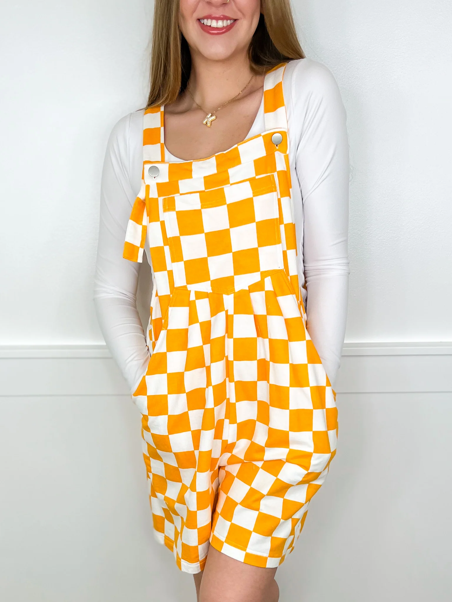 Ready to Race Cotton Blend Avery Mae Overall Romper - 2 colors! - Image 3
