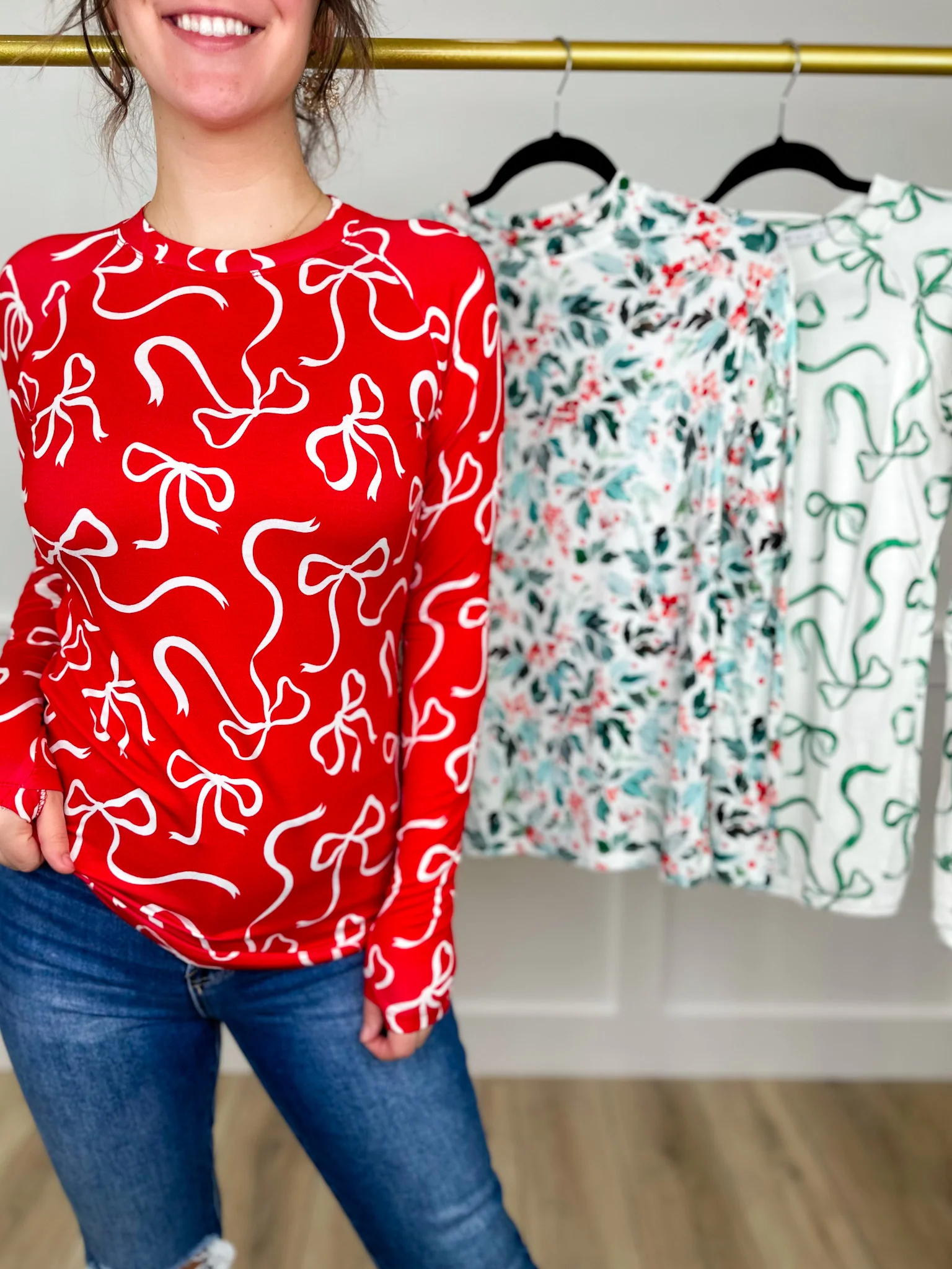 Ready to Win Rayon Blend Long Sleeve Avery Mae Top - 3 options!