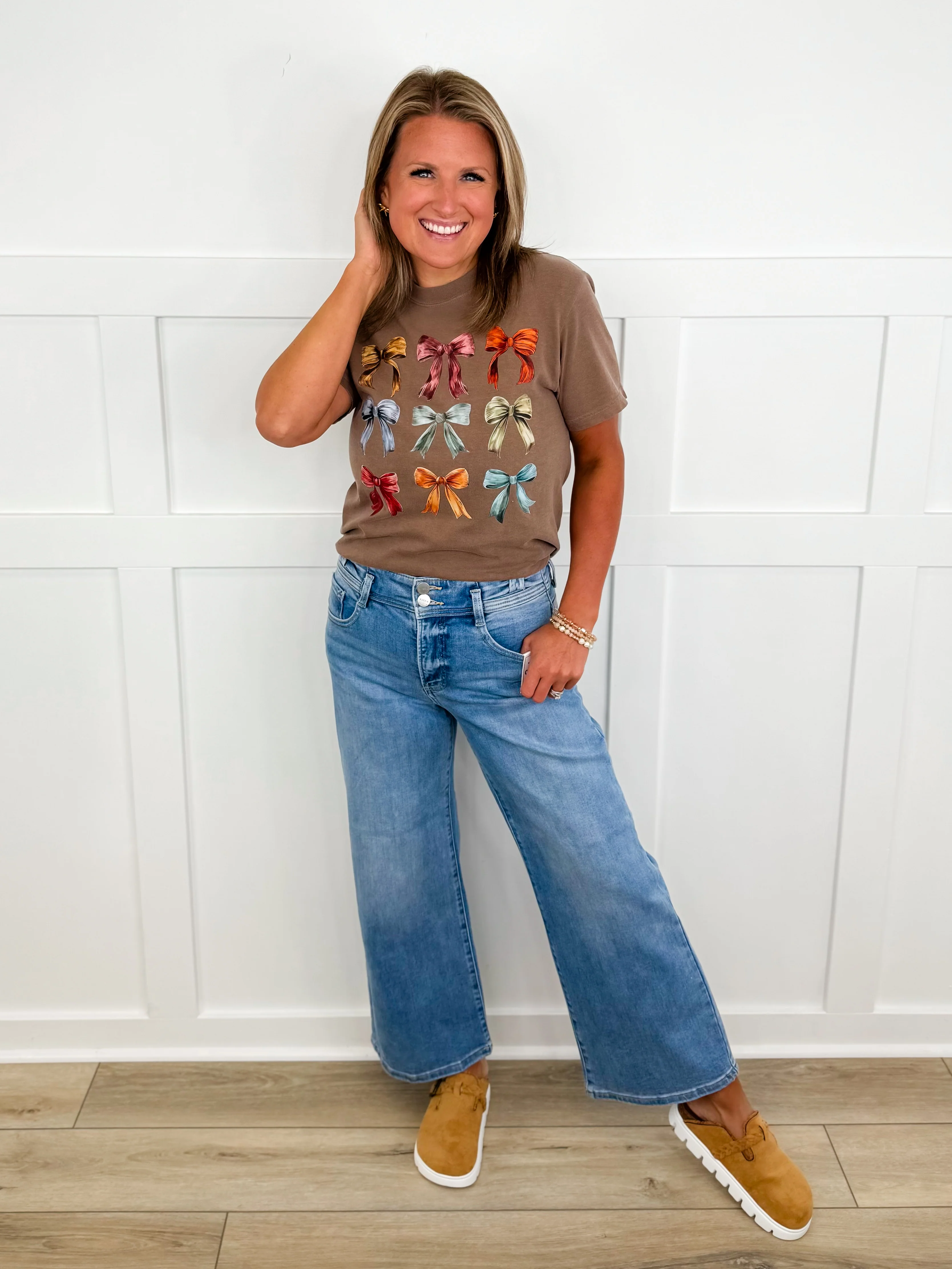 Risen Caitlyn Tummy Control High-Rise Cropped Wide Leg Medium Wash Jeans - Image 4