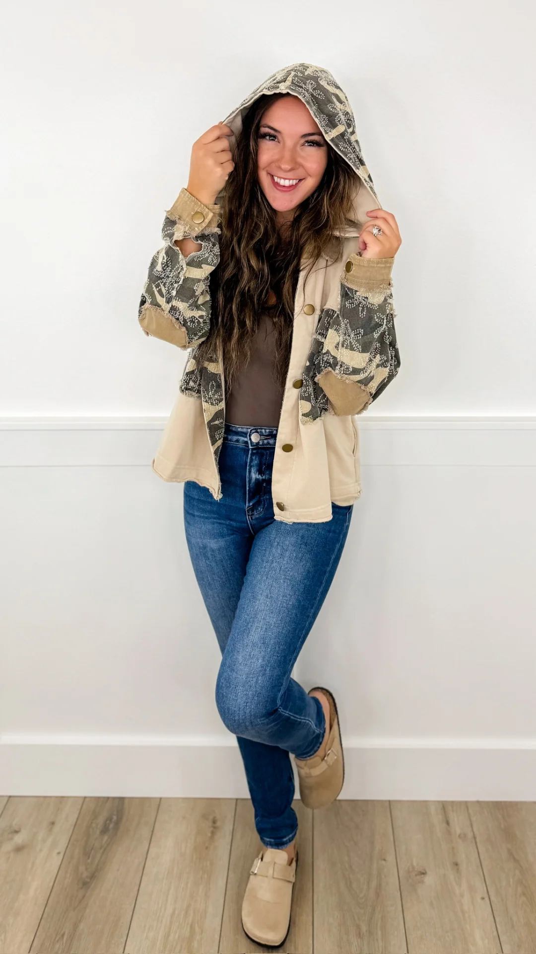 Risen Molly Distressed High-Rise Skinny Dark Wash Jeans - Image 8