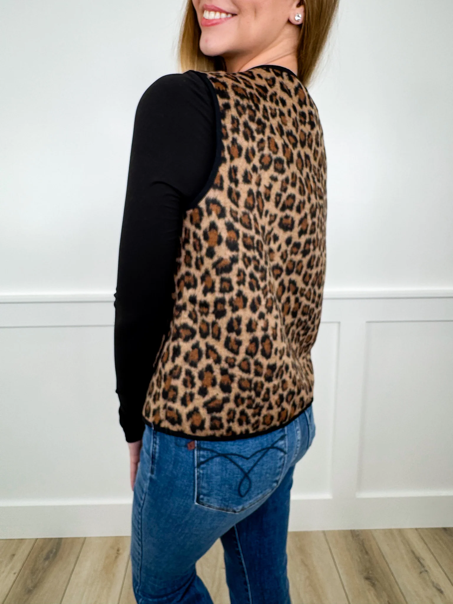 Rising Above Leopard Avery Mae Vest - Image 2