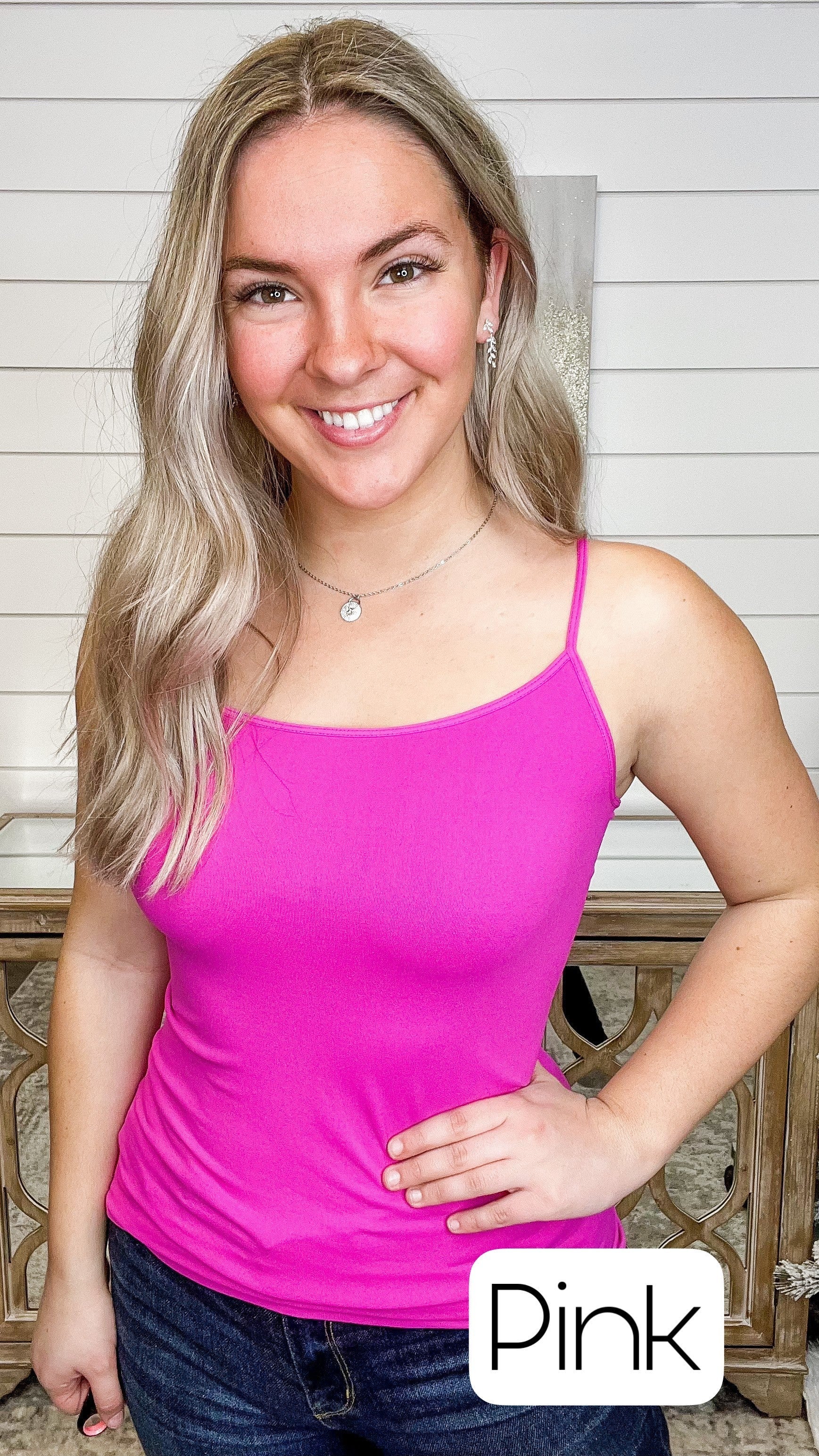 Basic Run the Town Lightweight Avery Mae Cami Tank Top - Multiple Colors - Image 35
