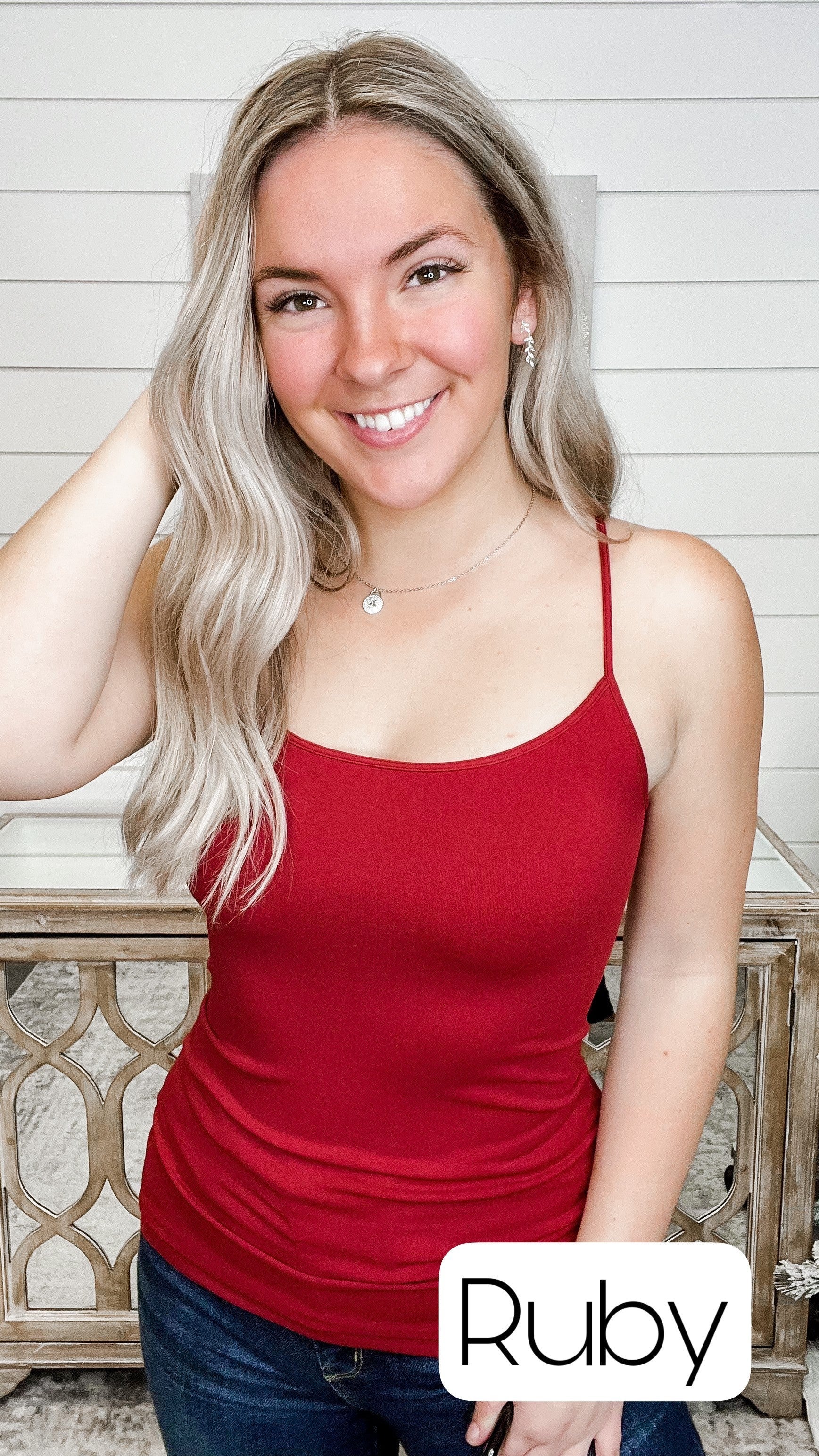Basic Run the Town Lightweight Avery Mae Cami Tank Top - Multiple Colors - Image 37