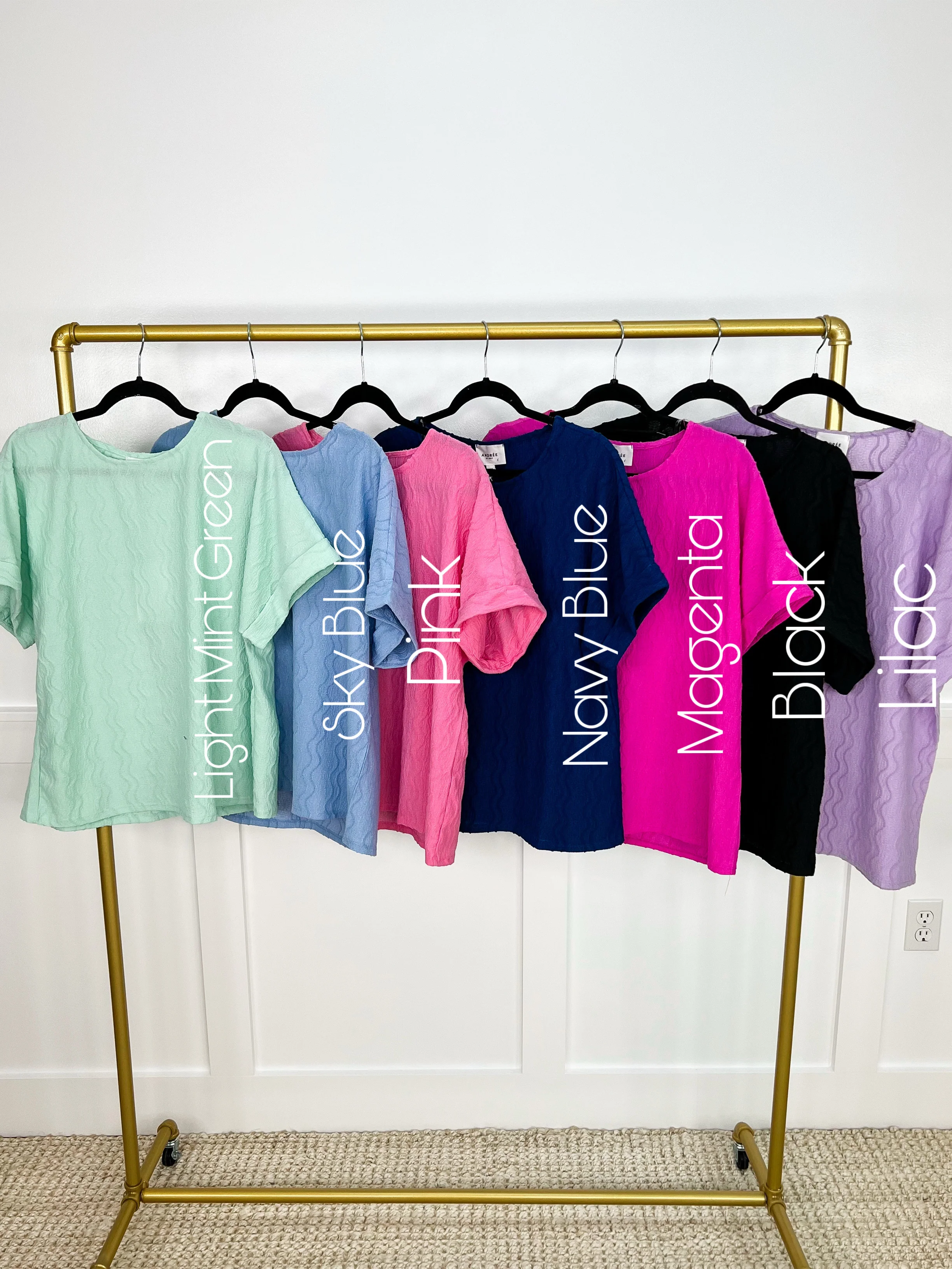 Saying Hello Short Sleeve Avery Mae Top - 7 colors! - Image 2