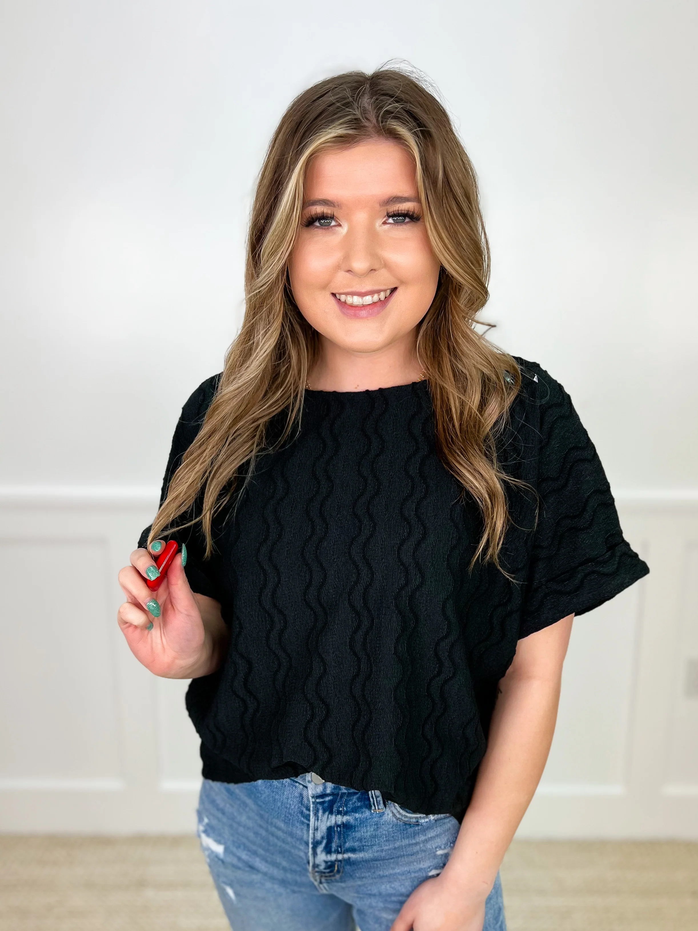 Saying Hello Short Sleeve Avery Mae Top - 7 colors! - Image 4