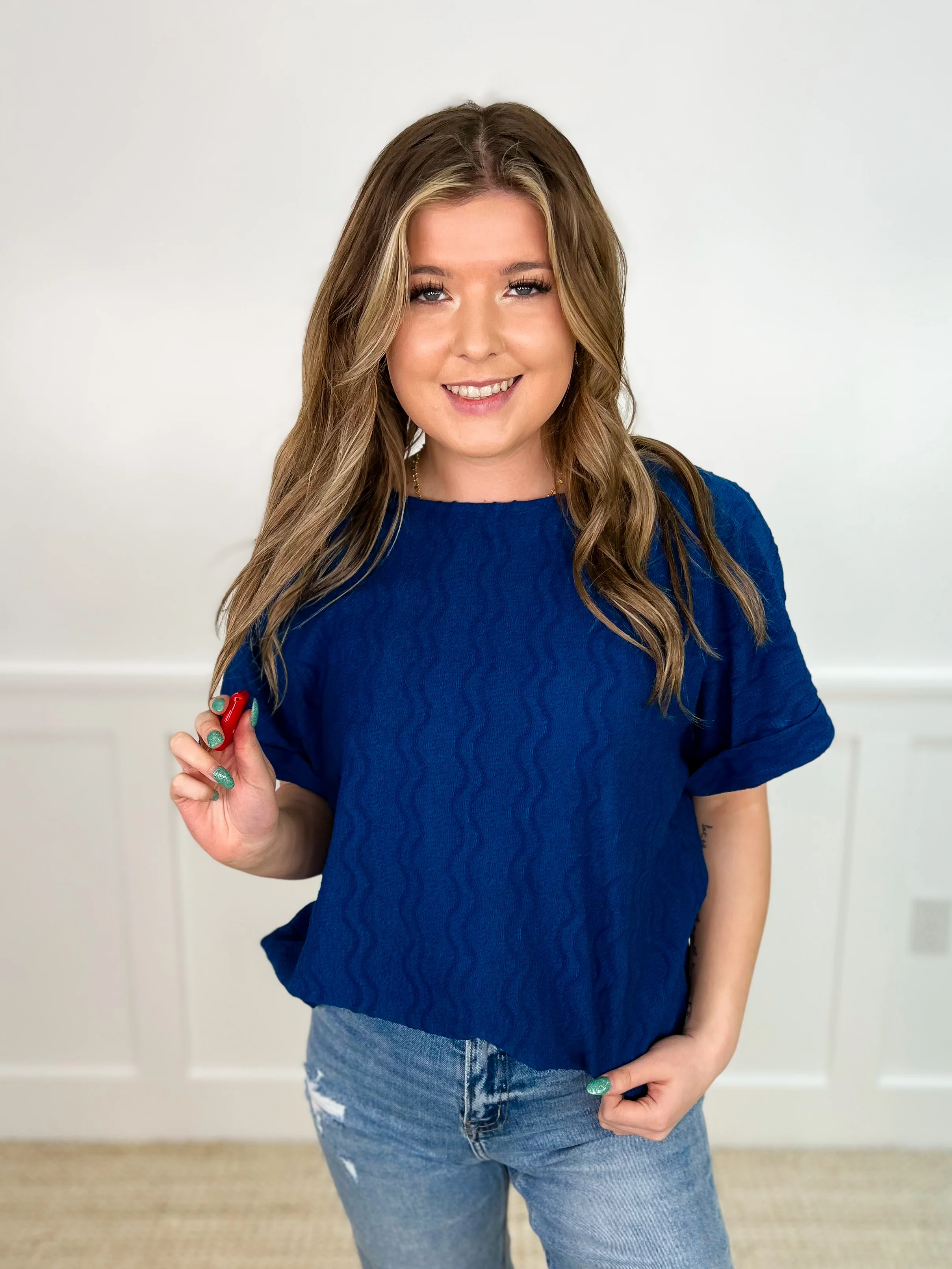 Saying Hello Short Sleeve Avery Mae Top - 7 colors! - Image 8