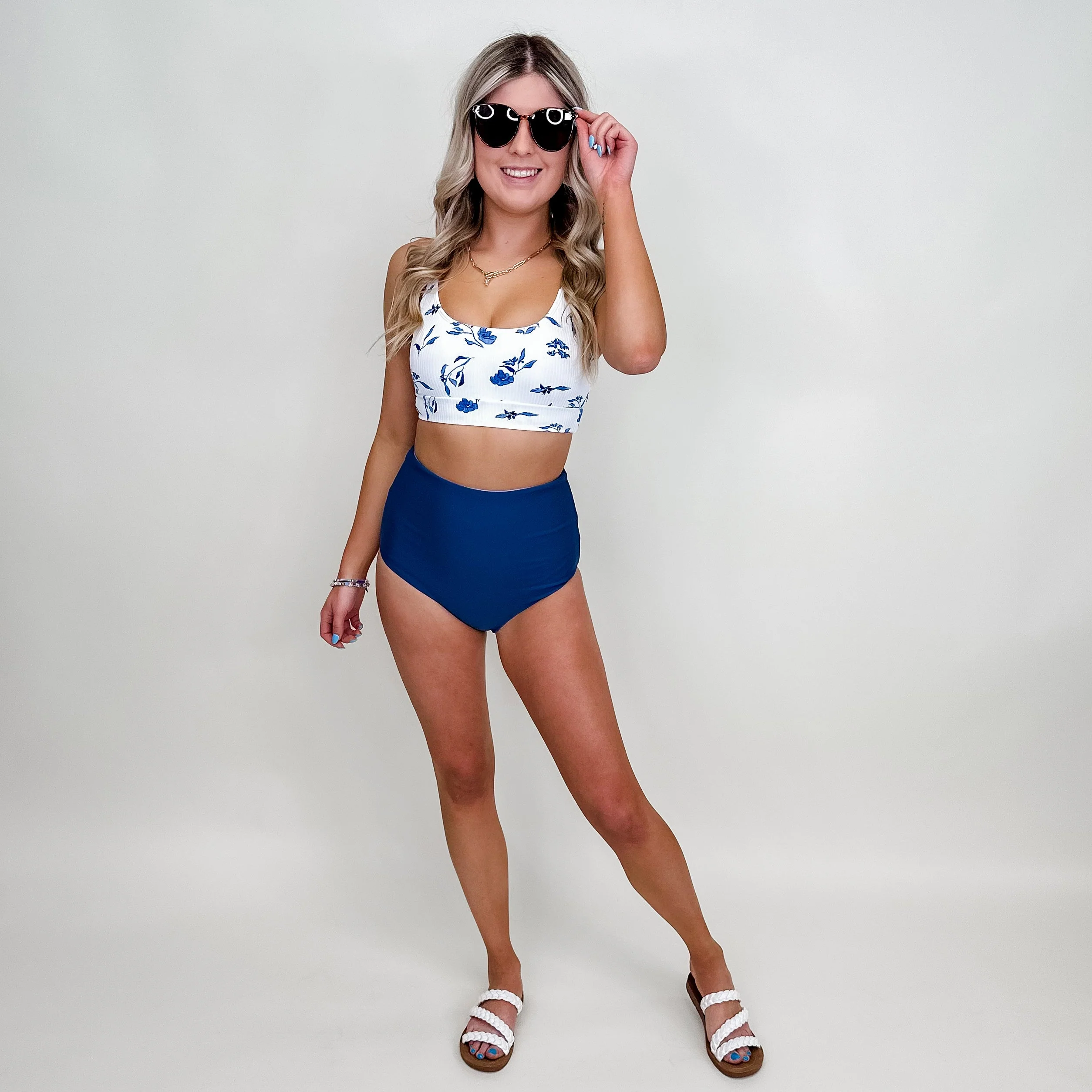 Coral Reef Sea Glass Set Sail Ultra High-Rise Swim Bottoms - 6 colors! *FINAL SALE* - Image 3