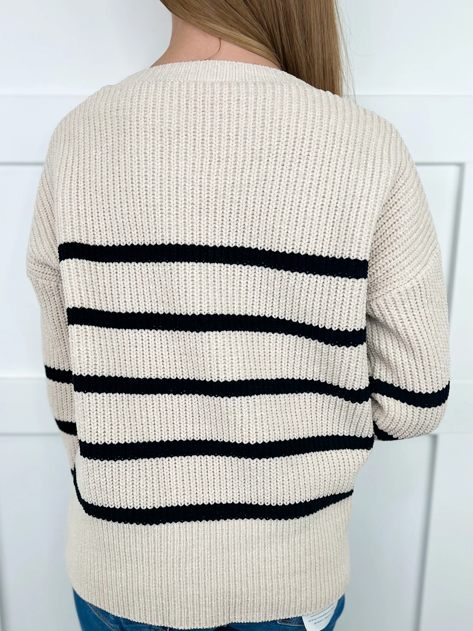 Sew In Love Classic in Time knit Long Sleeve Cream Sweater Top - Image 2