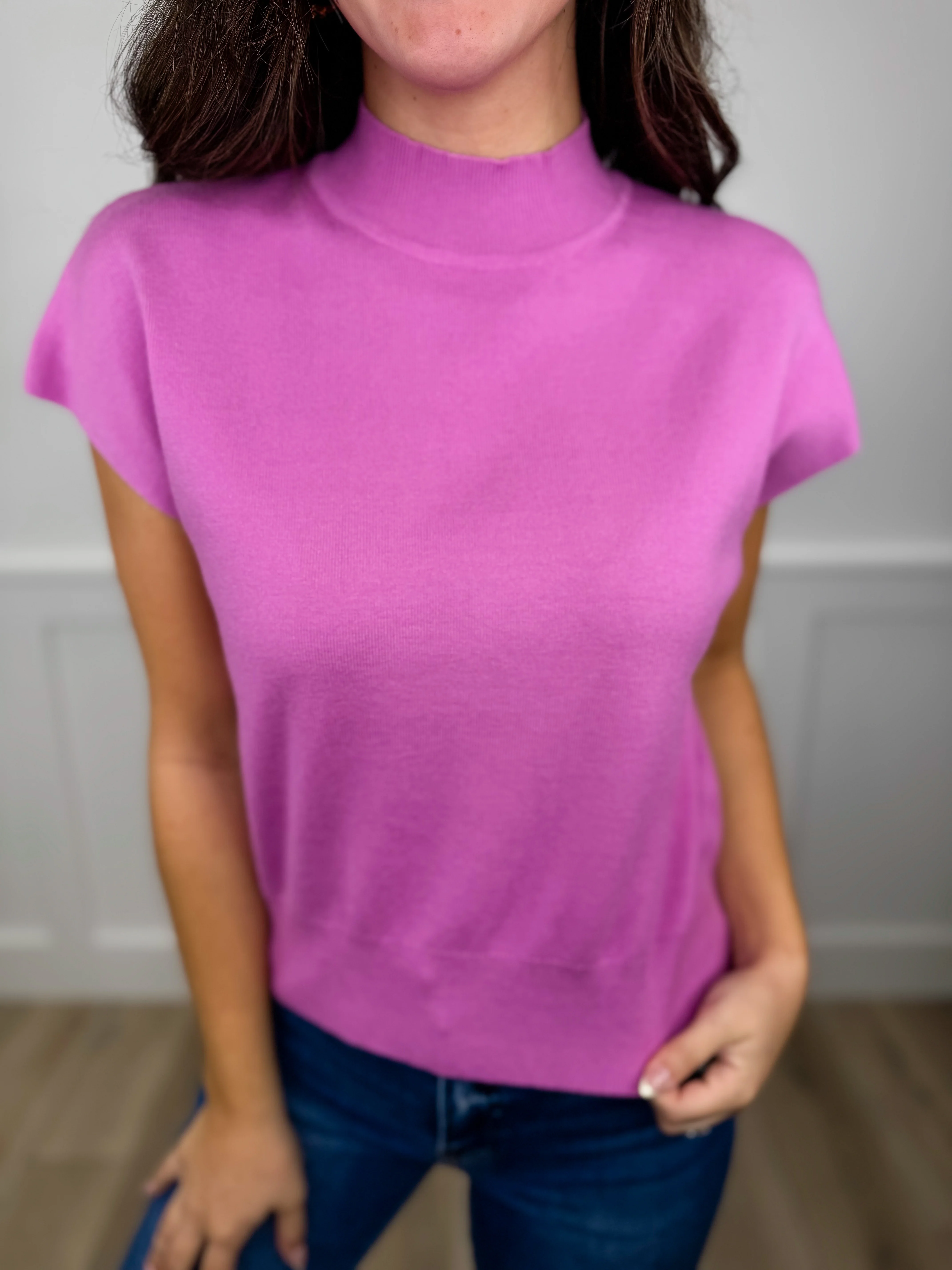 Sew In Love It's All There Knit Cap Sleeve Mom Cropped Top - 3 colors! - Image 2