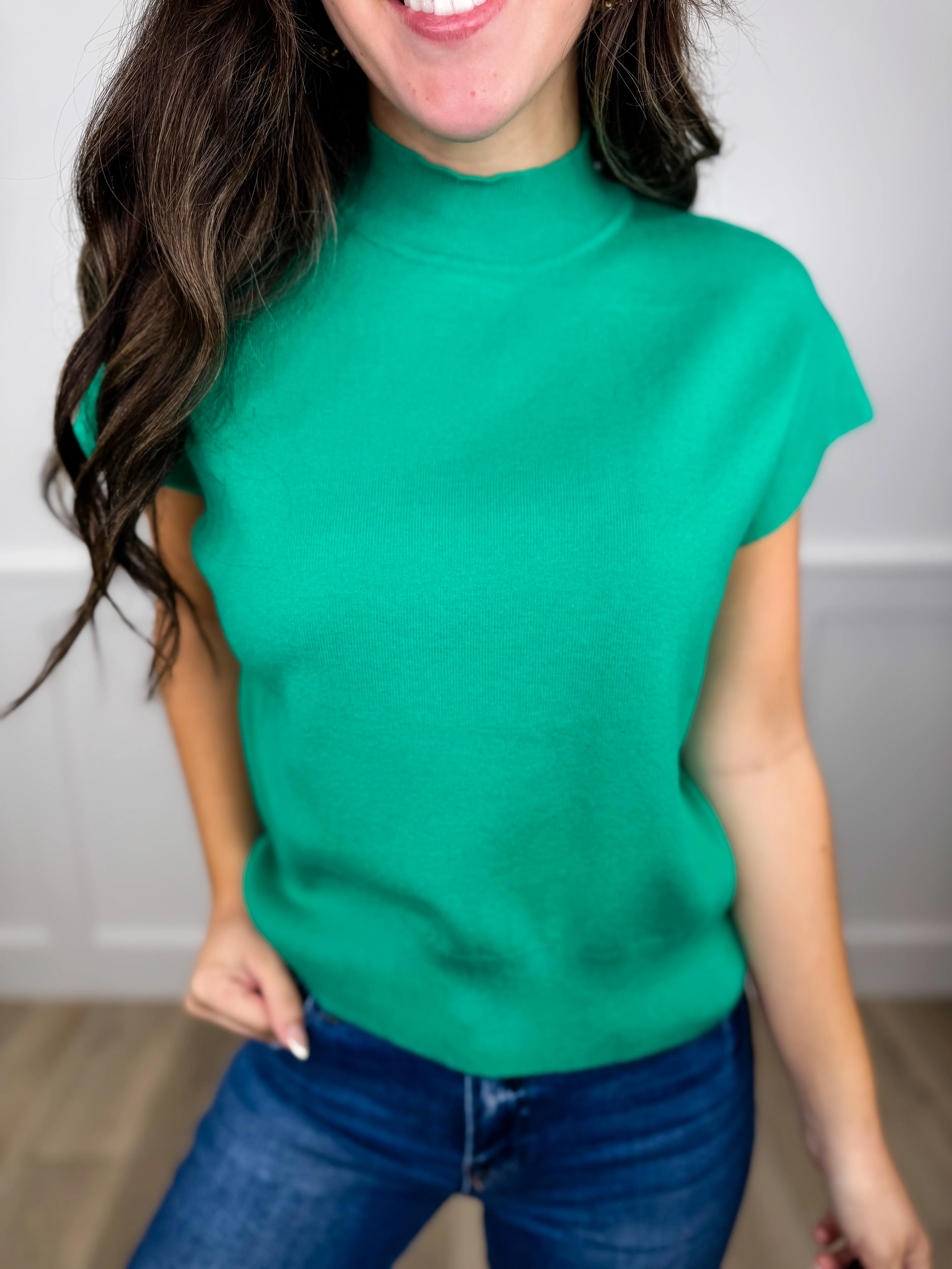 Sew In Love It's All There Knit Cap Sleeve Mom Cropped Top - 3 colors! - Image 5