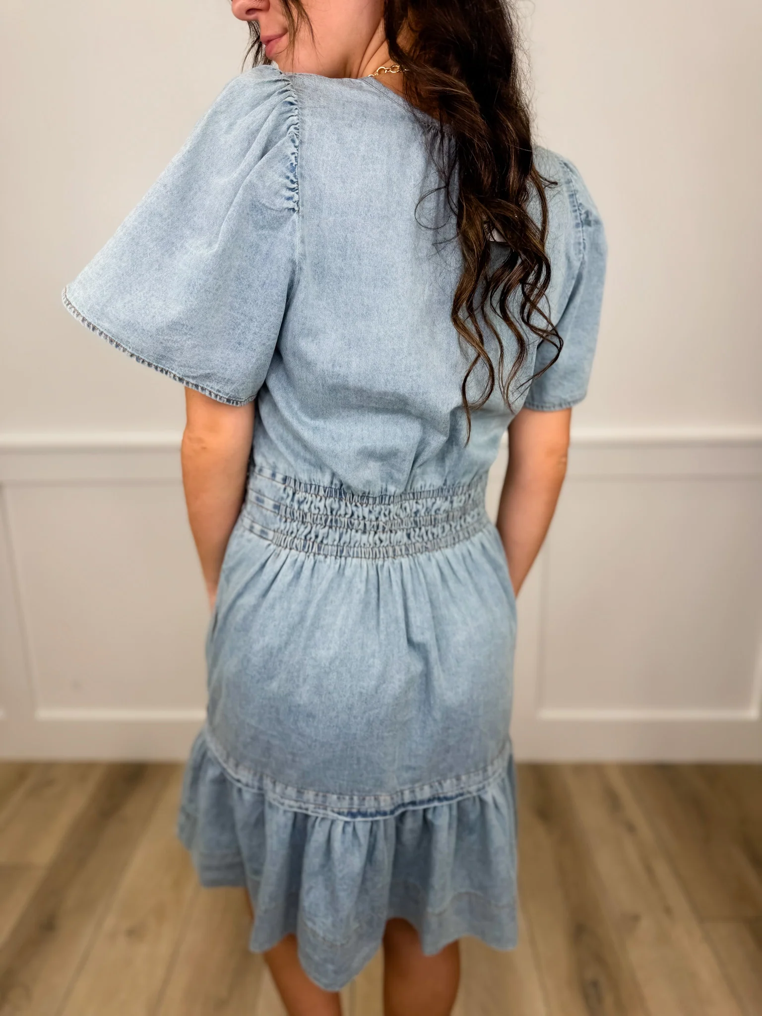 Sew In Love Radiate Light Today Medium Wash Dress - Image 2