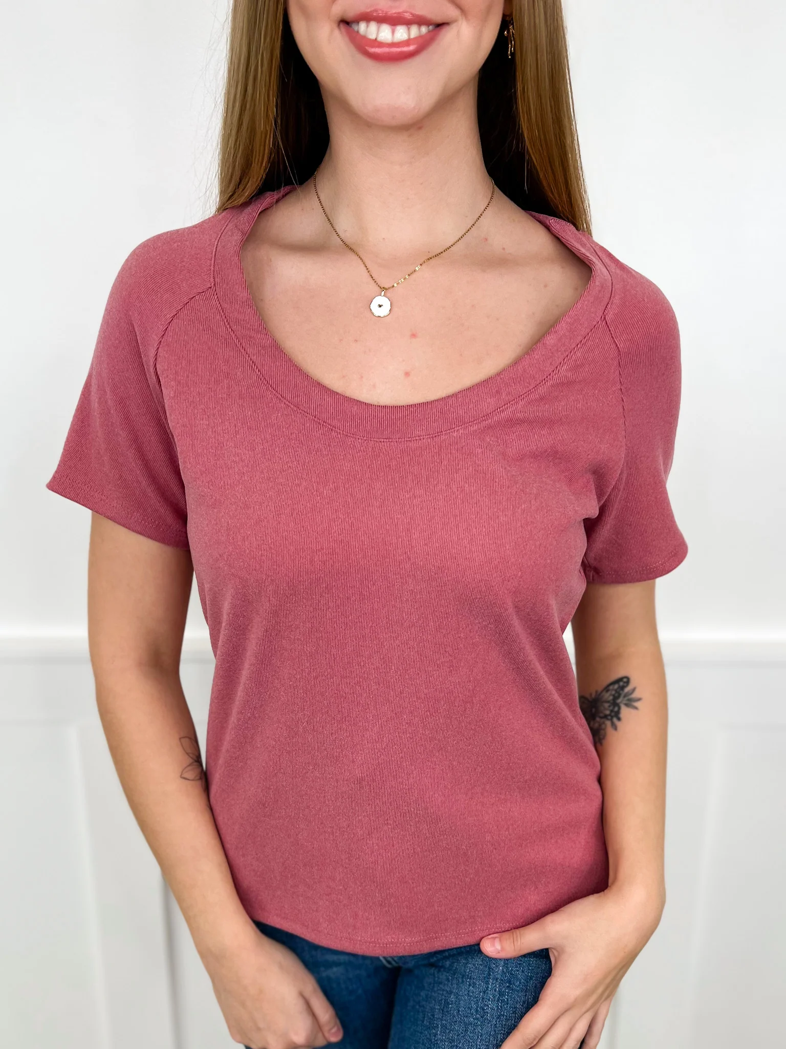 Sew In Love There it is Rayon Blend Short Sleeve Top - 4 colors! - Image 3