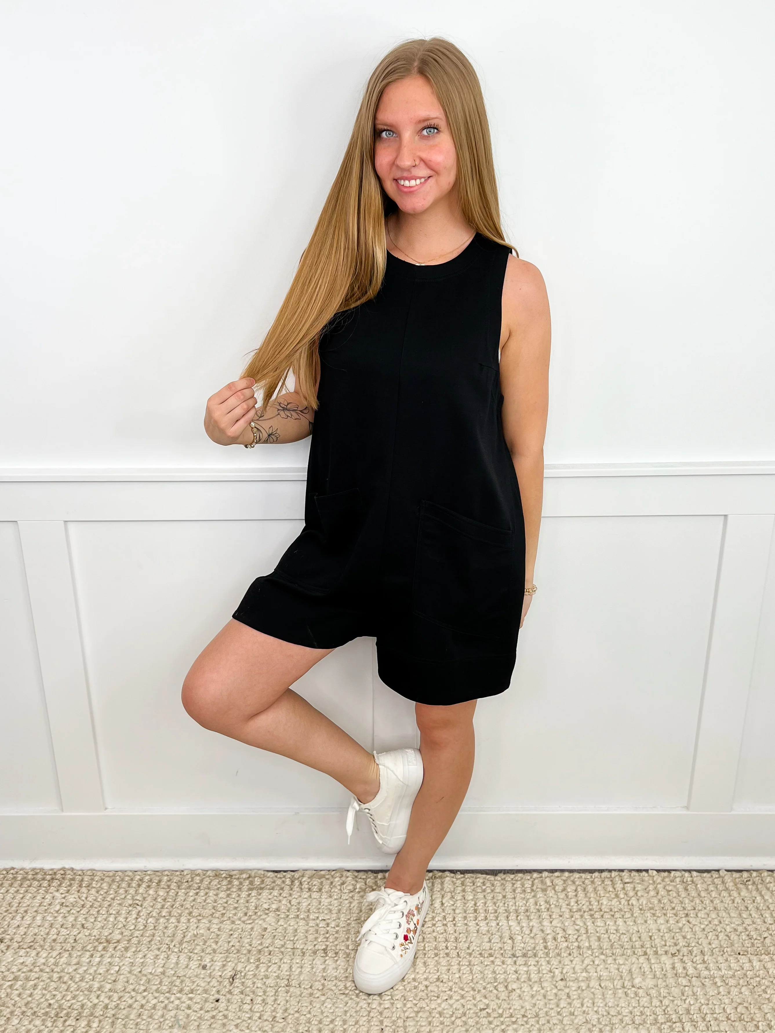 Shake it Up Rayon Blend Avery Mae Romper - 2 colors! - Image 3