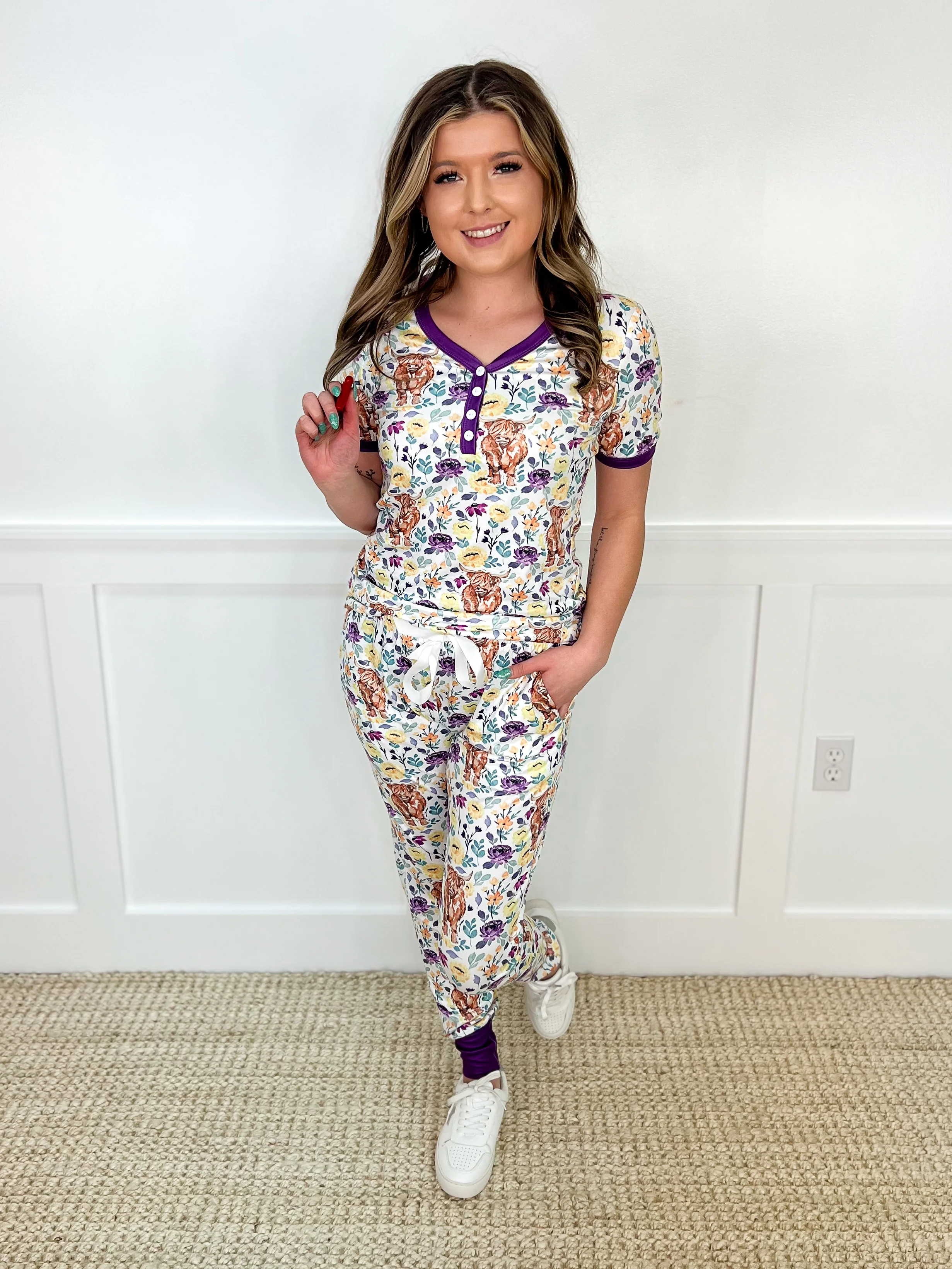 Shirley & Stone Cozy Up High-Rise PJ Set - 5 options! - Image 6