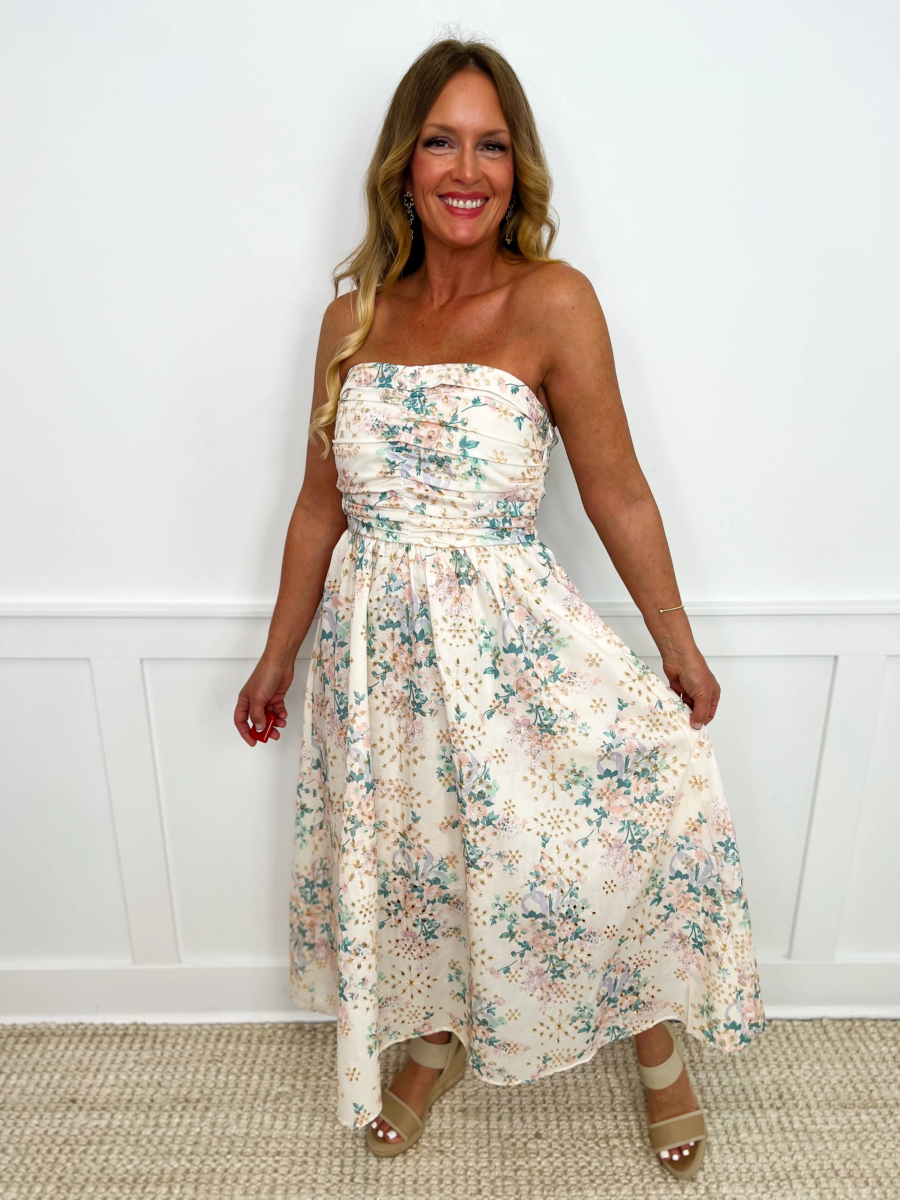 Simply Me Lightweight Strapless Ivory Avery Mae Dress