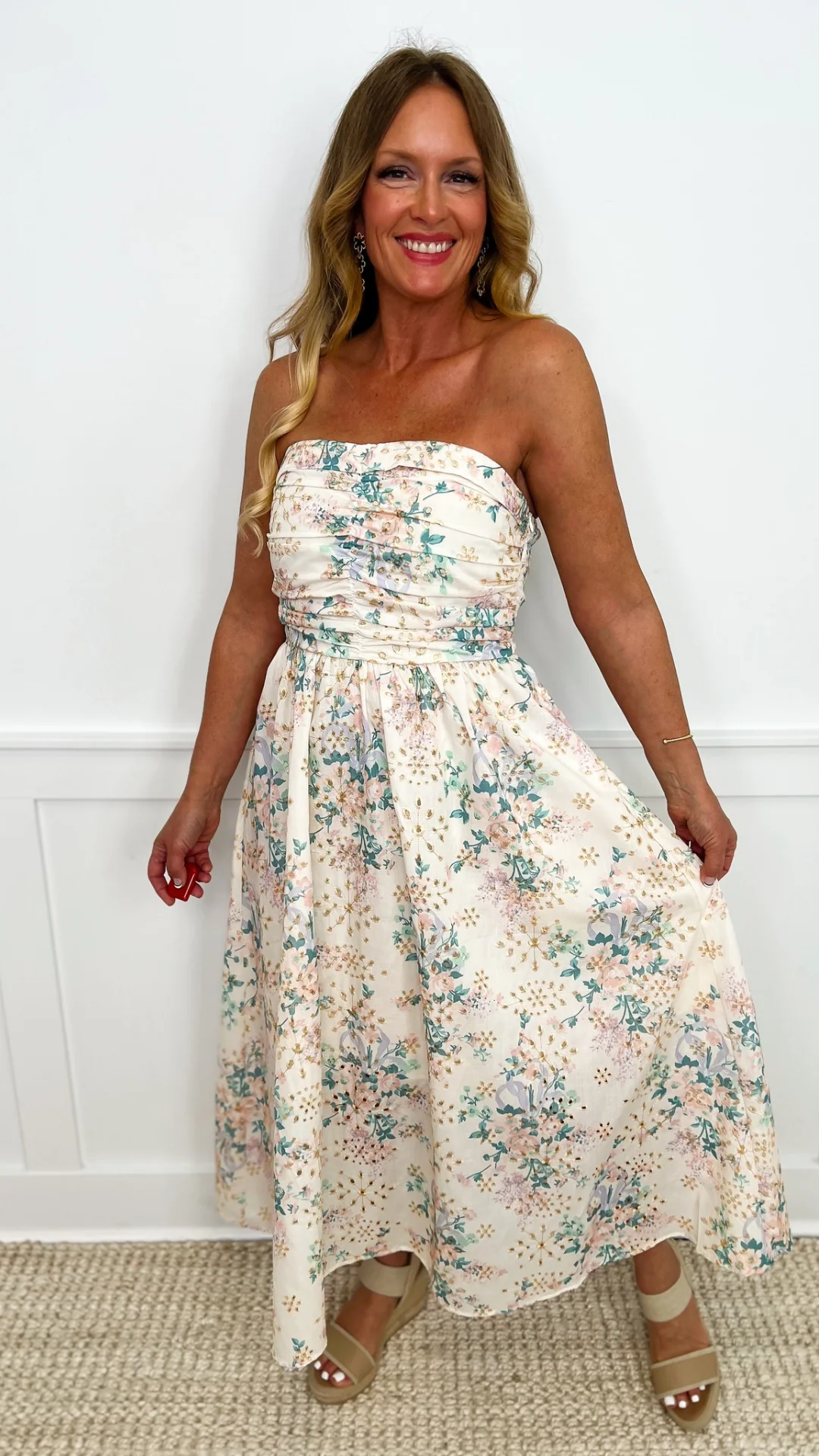 Simply Me Lightweight Strapless Ivory Avery Mae Dress - Image 3