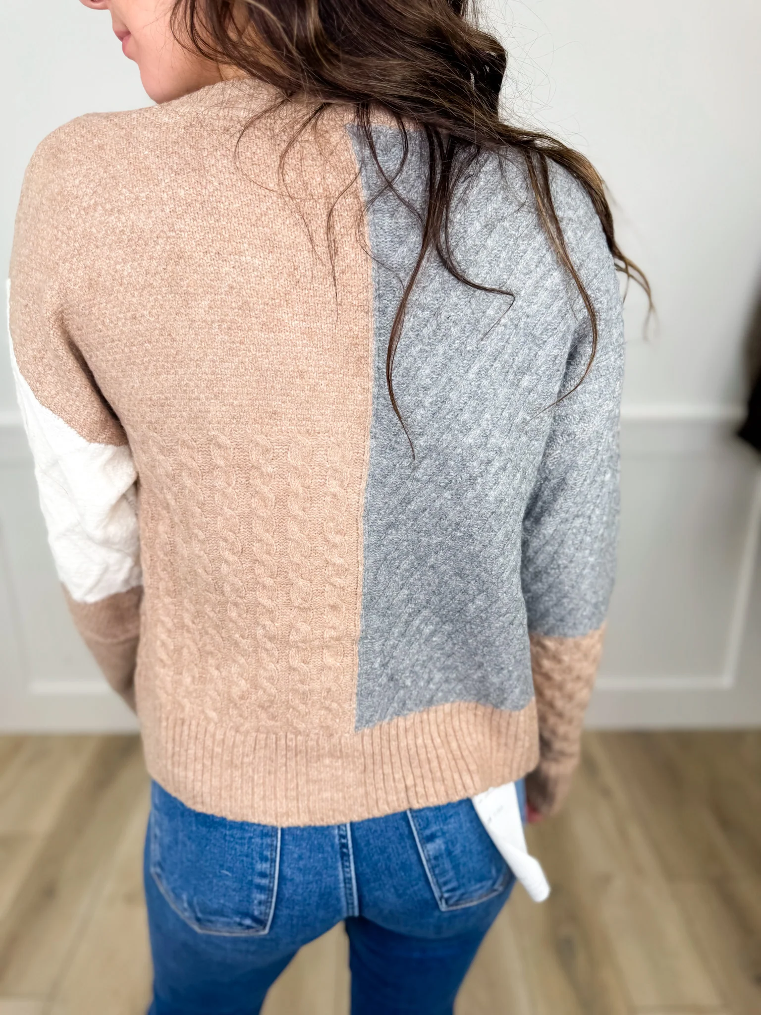 Simply the Best Knit Long Sleeve Tan Avery Mae Button Up Cardigan - Image 2