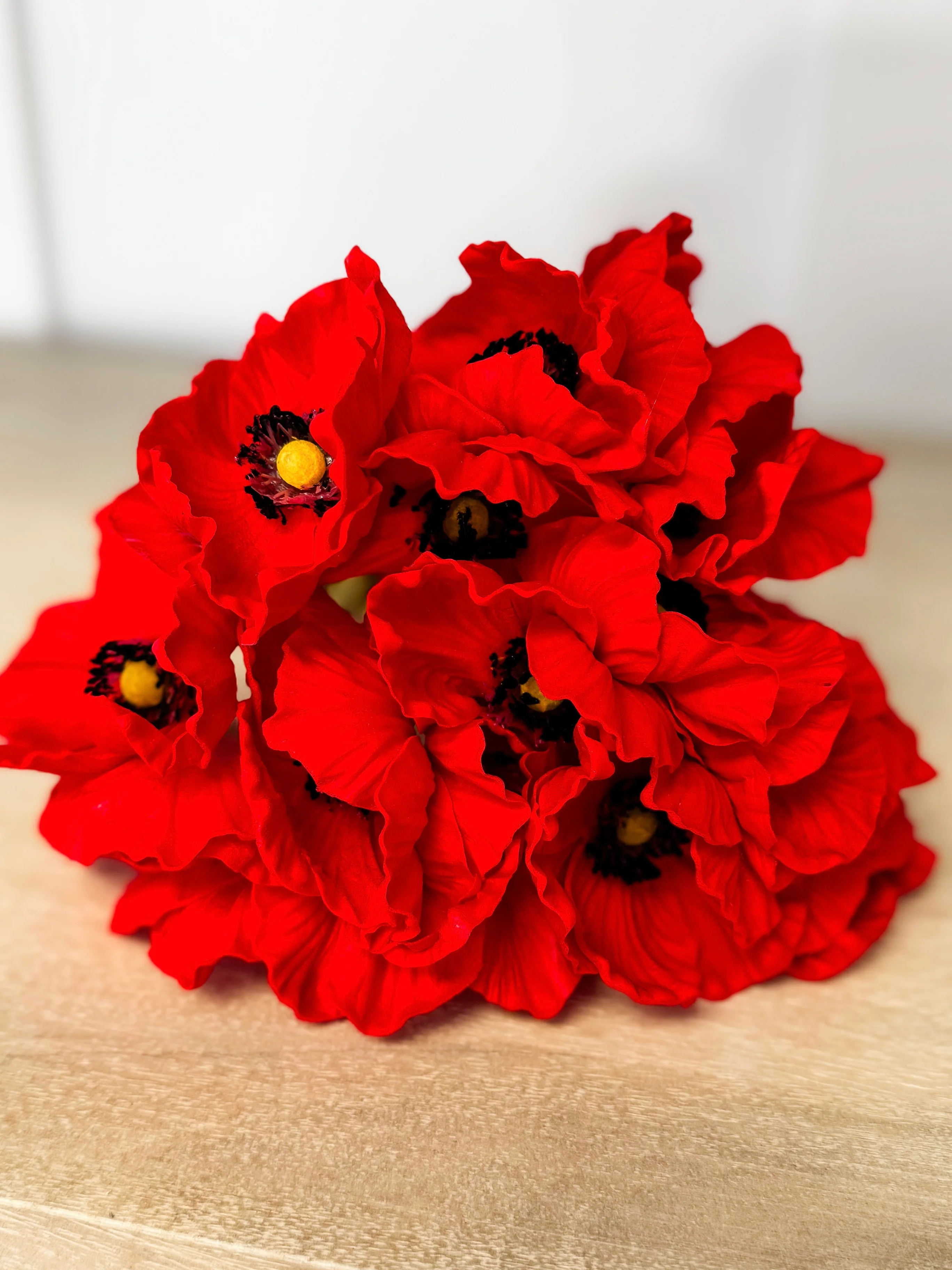 Smell the Flowers Faux Poppy Pick Set - Multiple Colors - Image 3