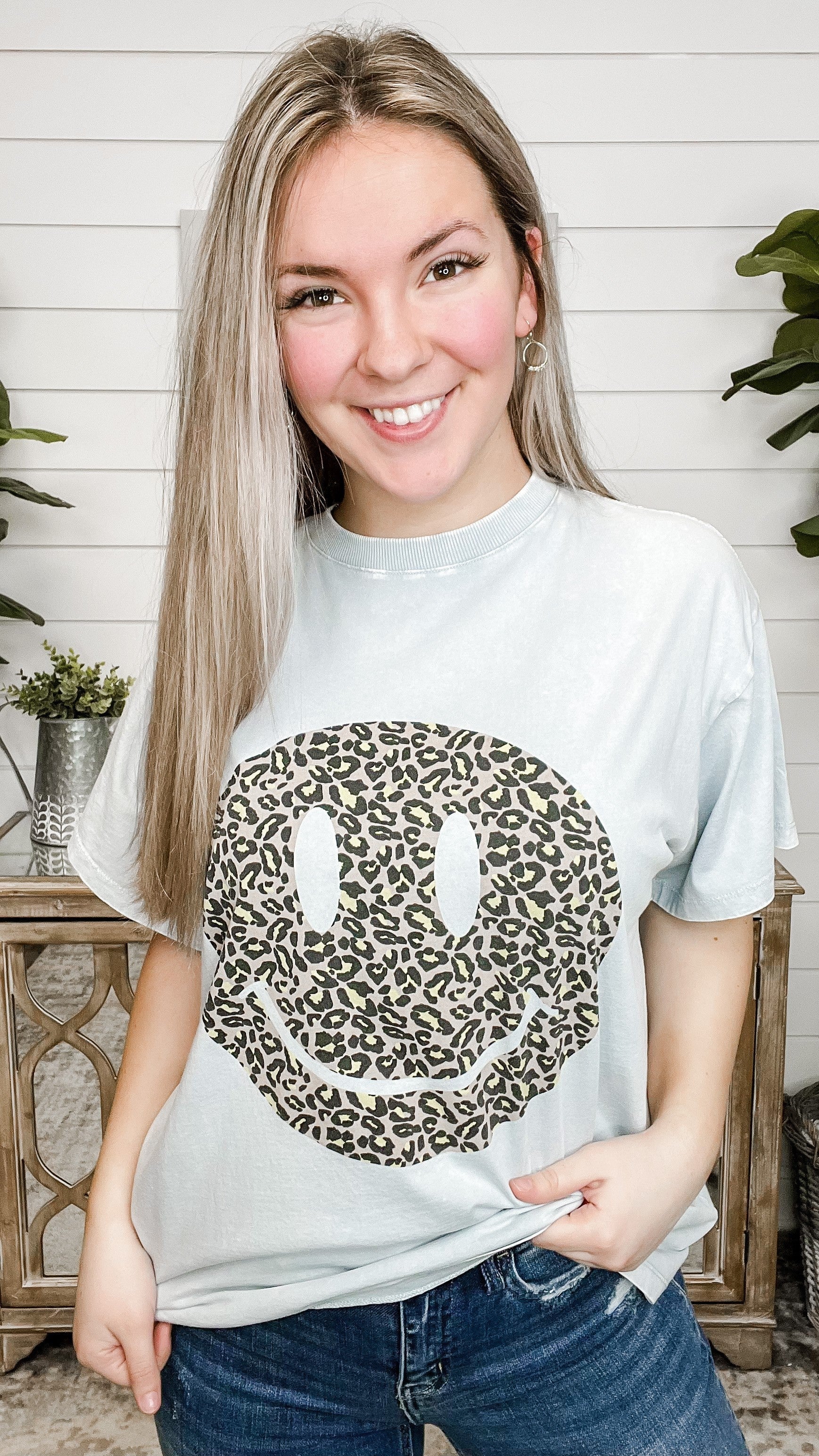 Easel Smiles For Days Cotton Short Sleeve Graphic Top - 8 colors! - Image 8